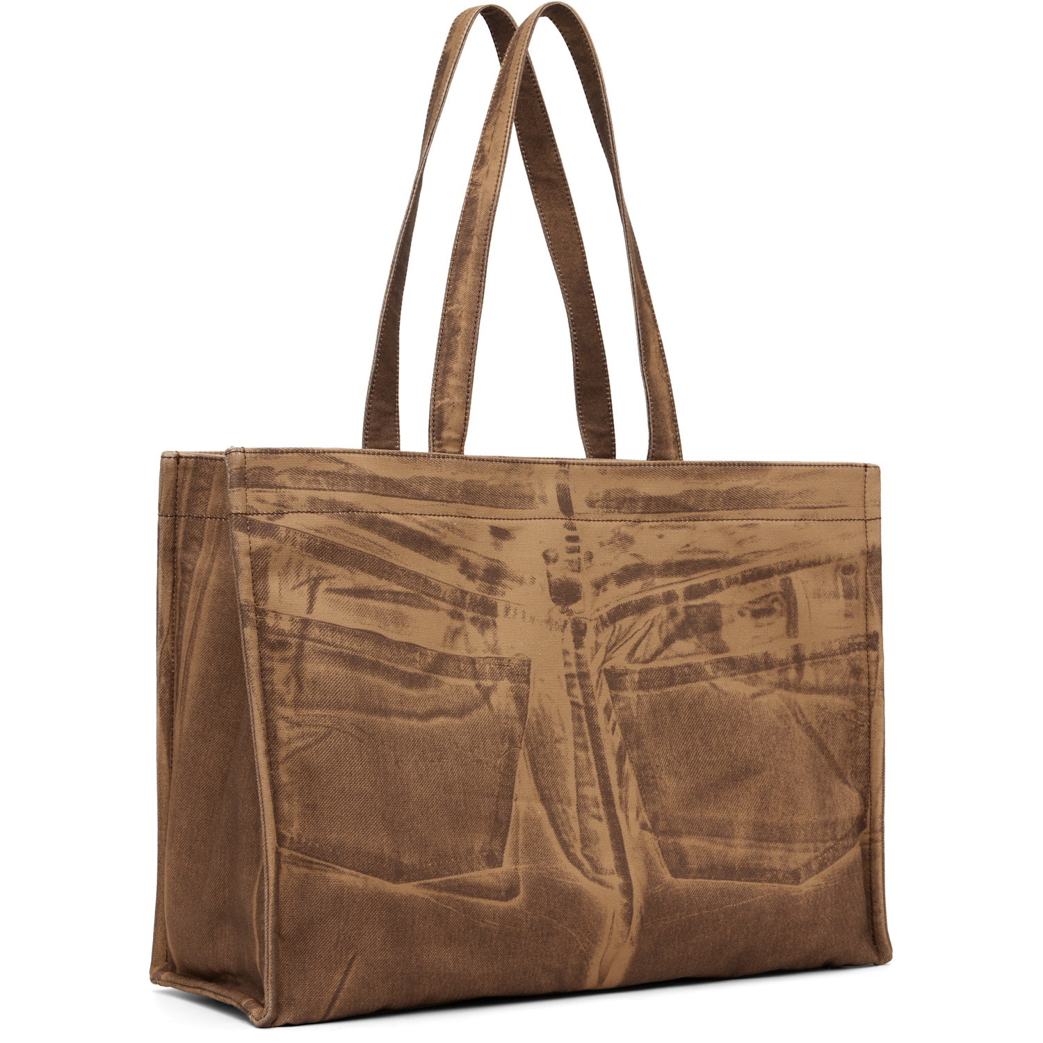  Acne Studios Tan Logo Shopper Tote 