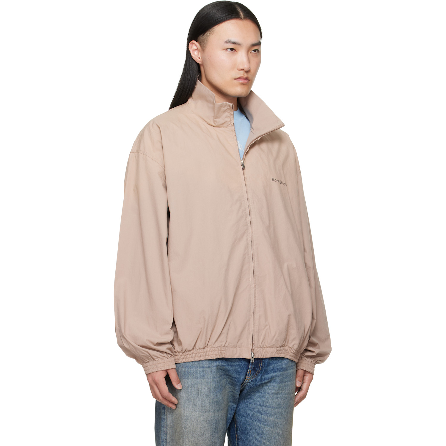  Acne Studios Beige Washed Logo Jacket 