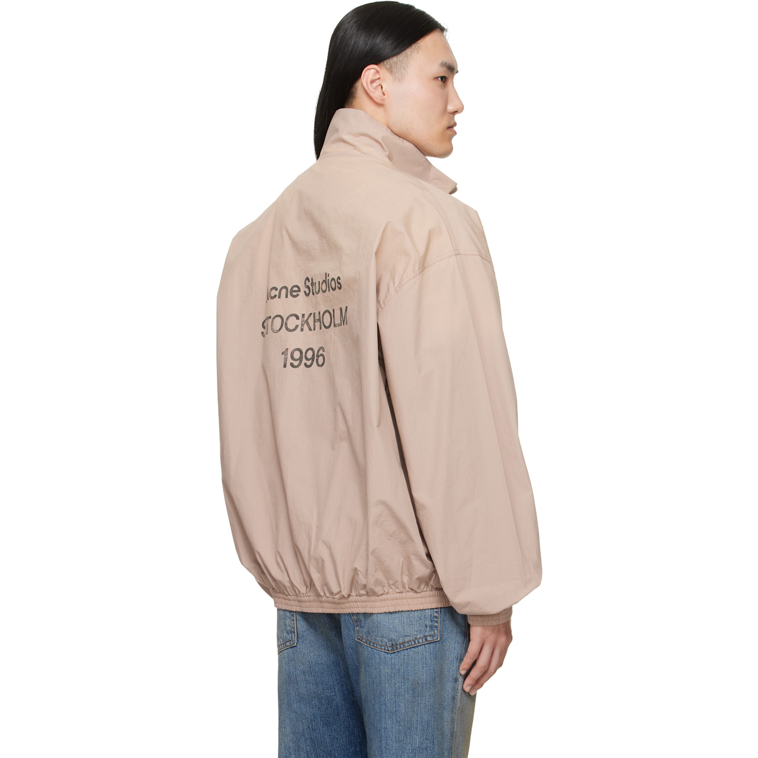  Acne Studios Beige Washed Logo Jacket 