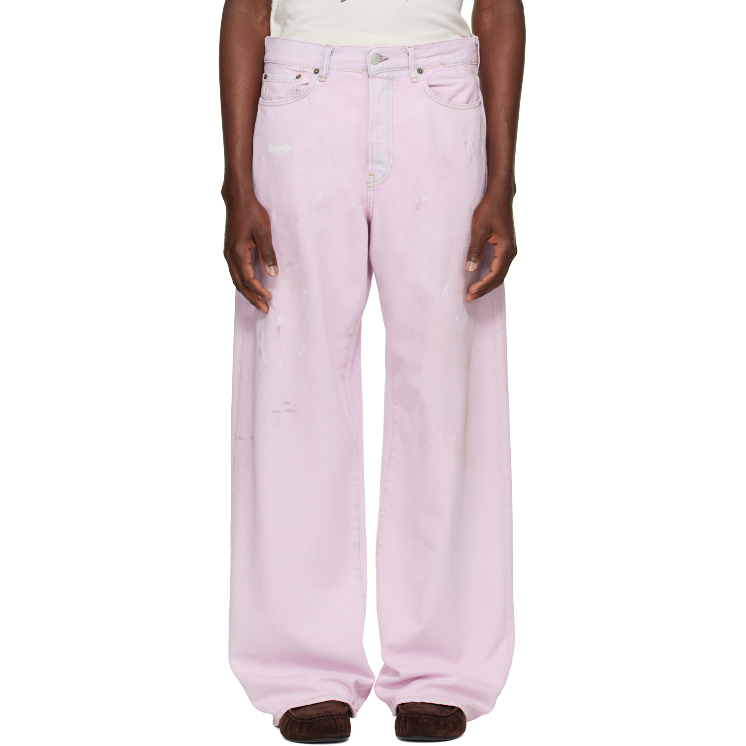 Acne Studios Pink Loose Fit 1981 Jeans