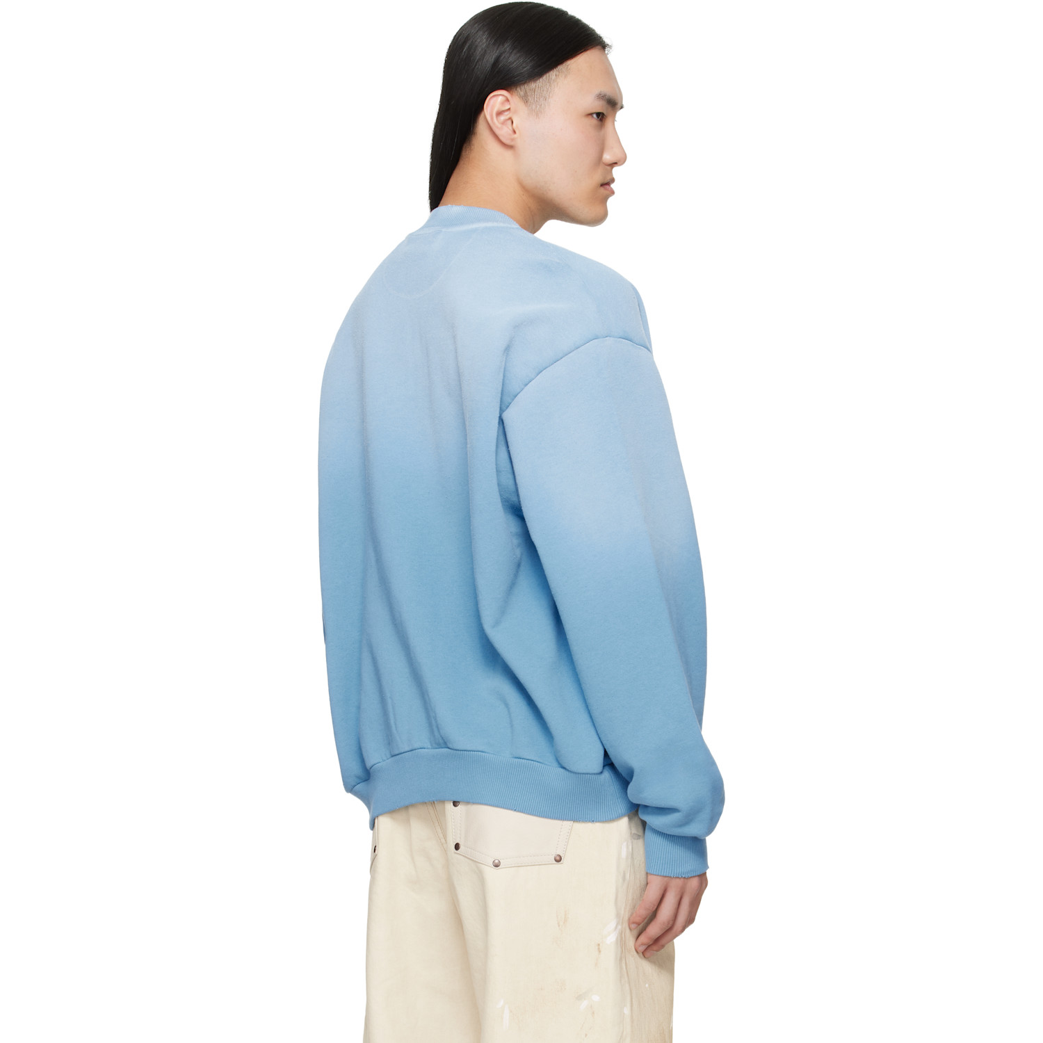 Acne Studios Blue Washed Zip-up Sweater 