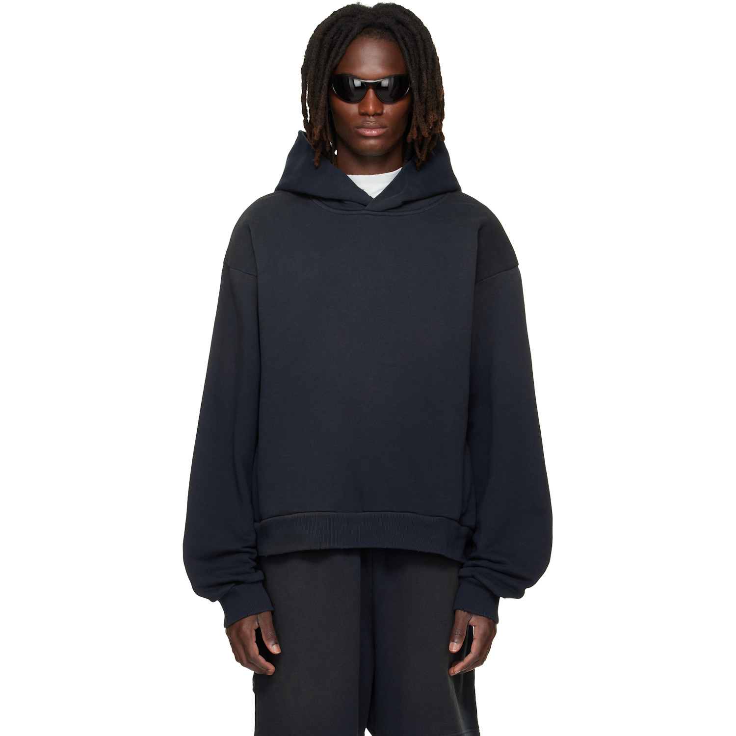 Acne Studios Black Fleece Logo Hoodie