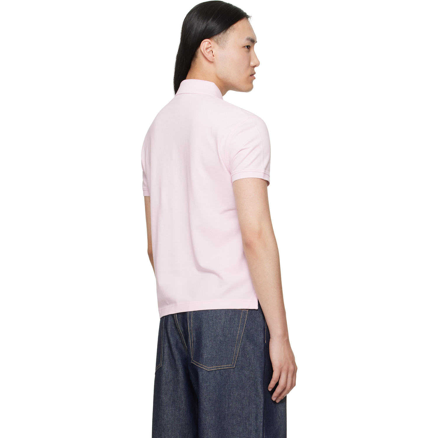  Acne Studios Pink Logo Polo 