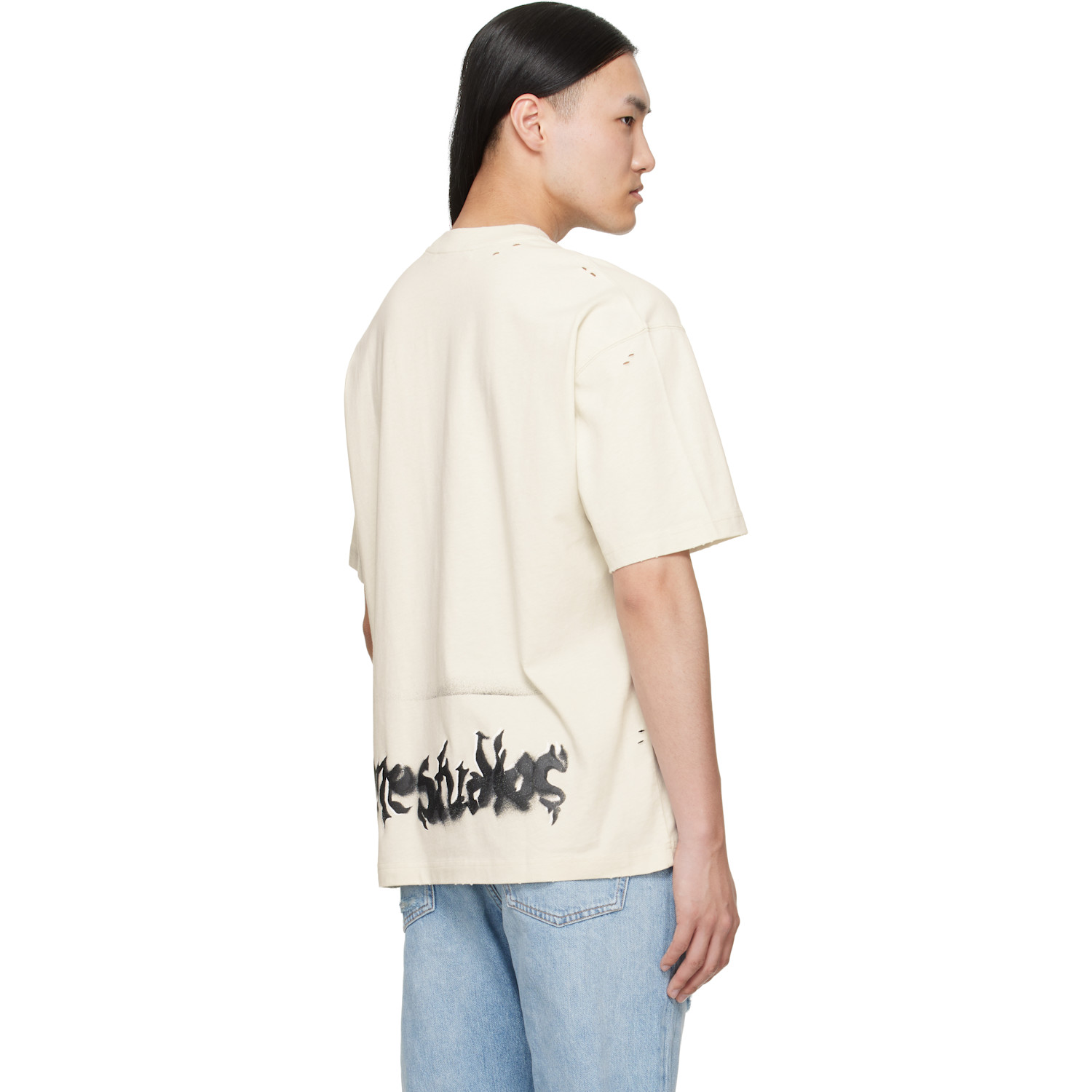  Acne Studios Off-white Gothic Logo T-shirt 