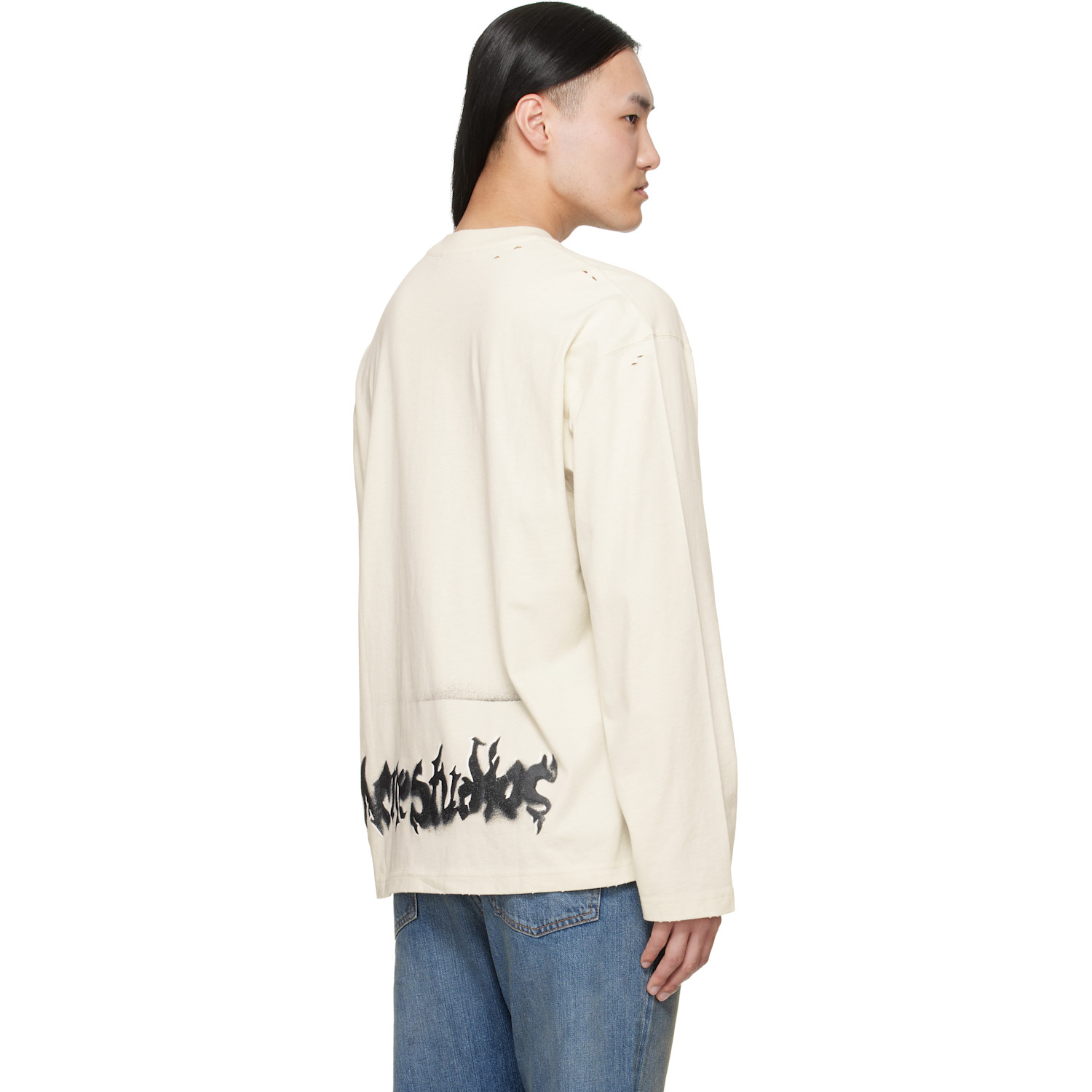  Acne Studios Off-white Gothic Logo T-shirt 