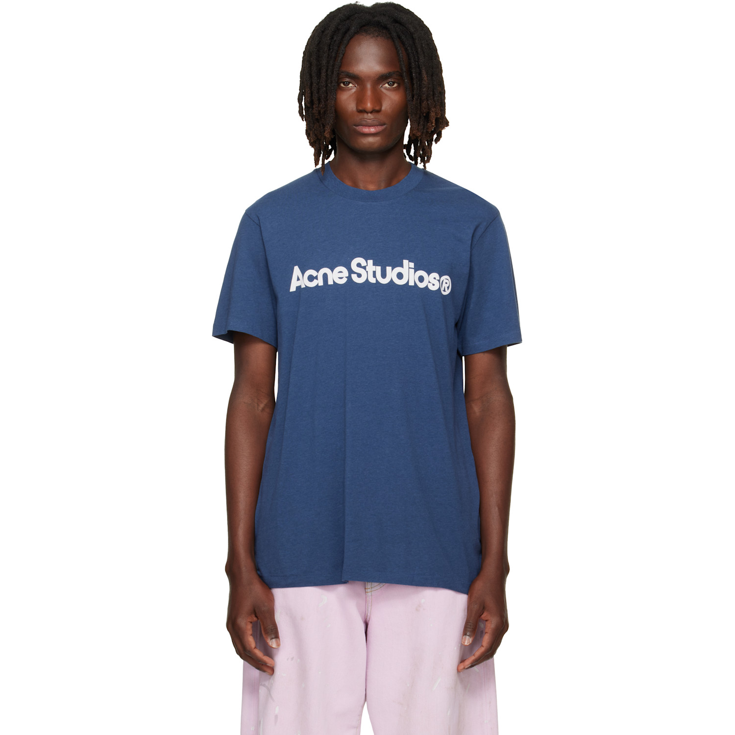 Acne Studios Navy Graphic T-shirt