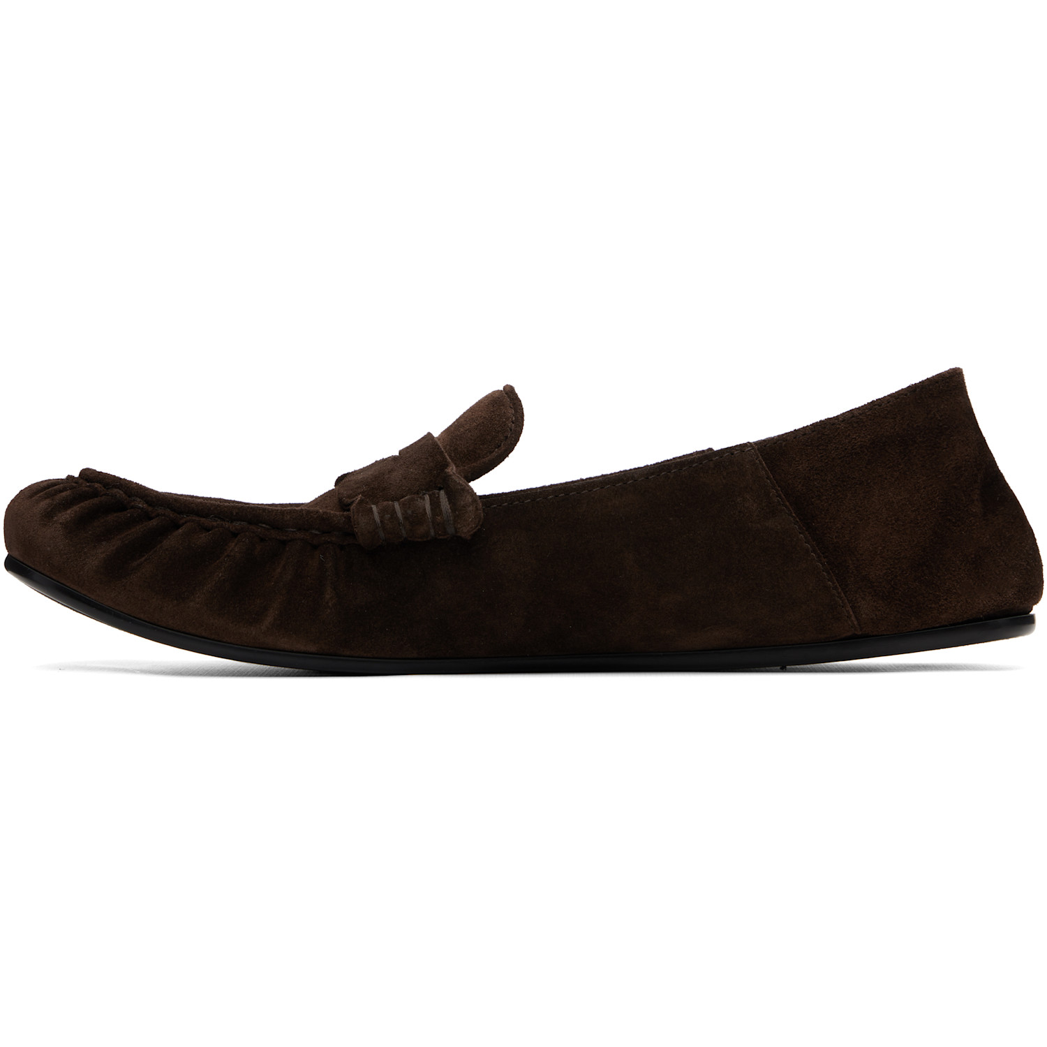  Acne Studios Brown Suede Saddle Loafers 