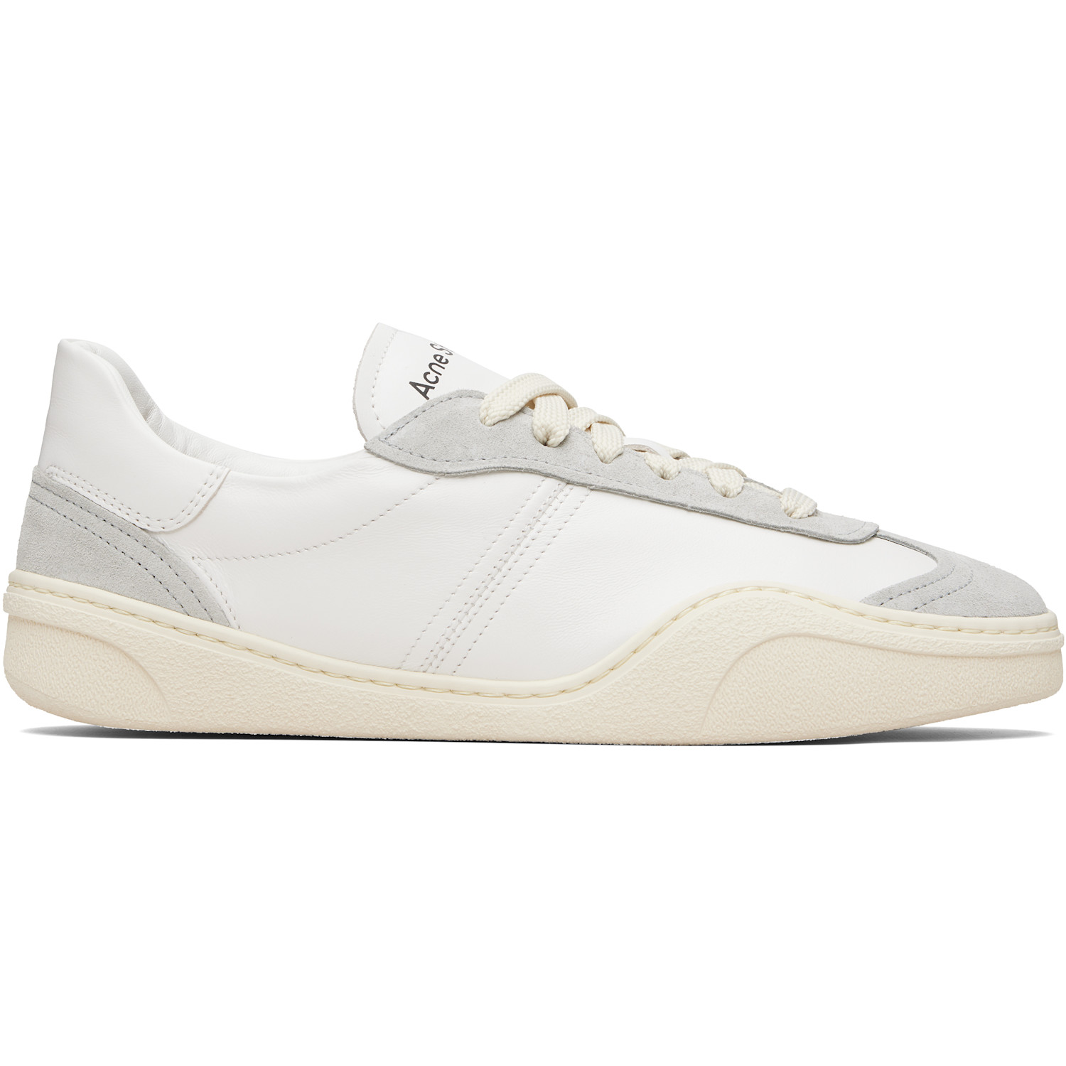 Acne Studios Gray & White Leather Sneakers