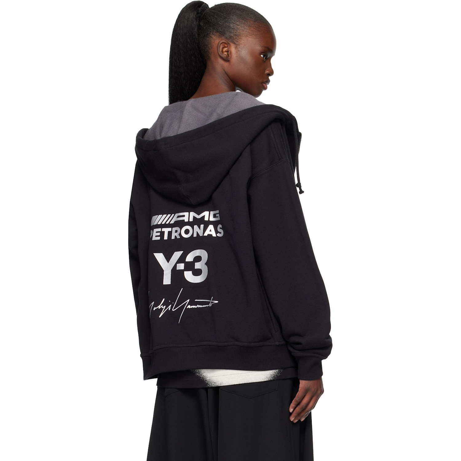  Y-3 Black Mercedes-amg F1 Edition Hoodie 