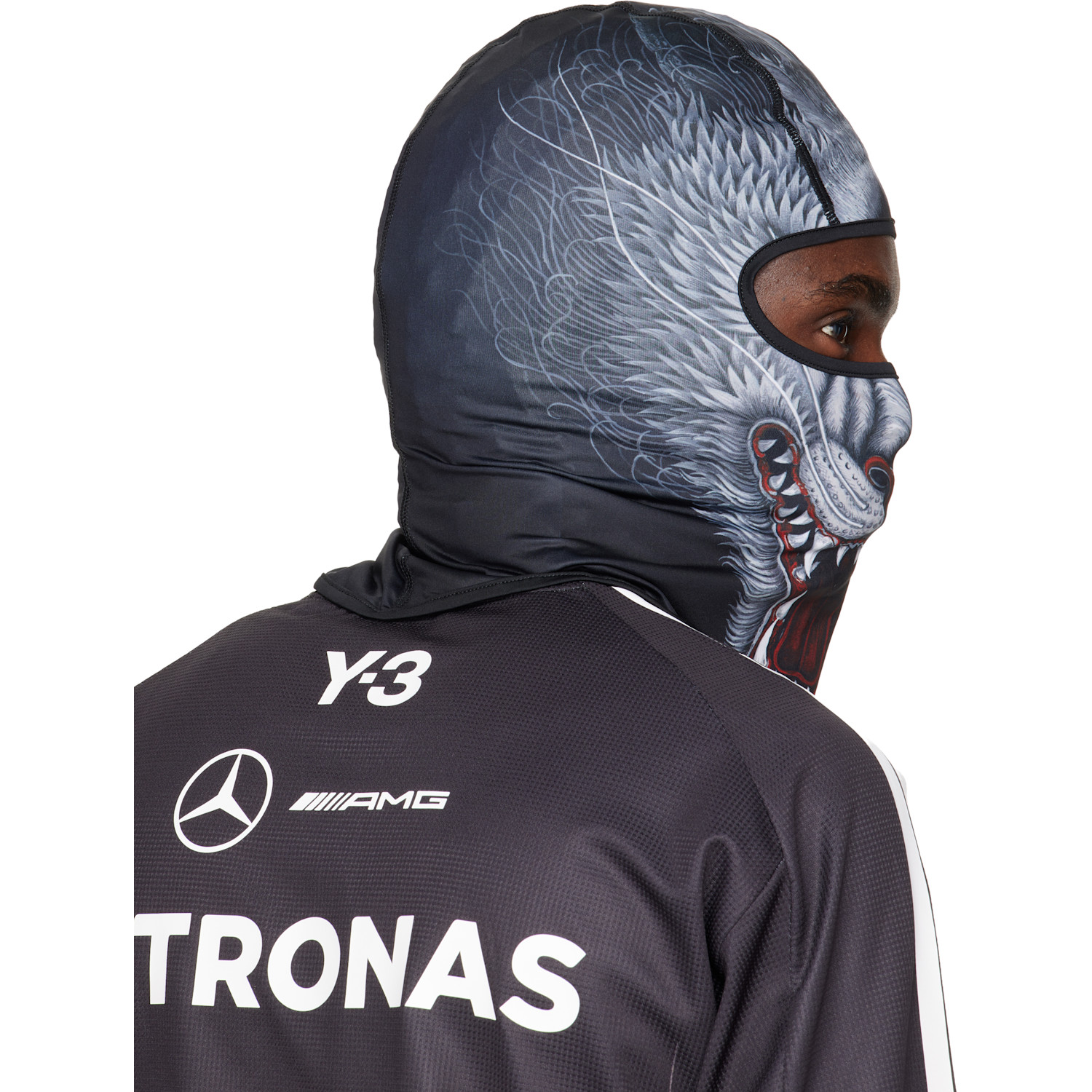  Y-3 Black Mercedes-amg F1 Edition Wolf Balaclava 