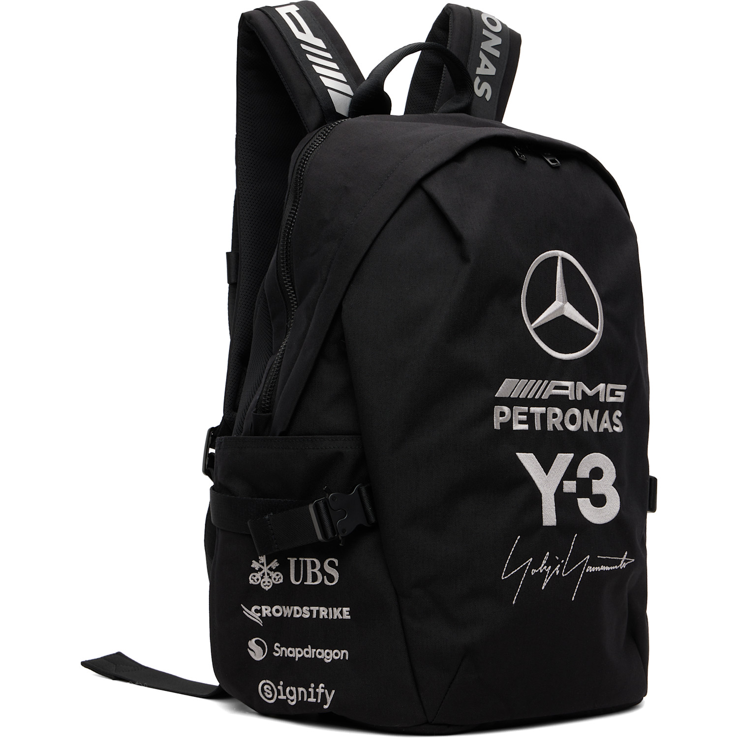  Y-3 Black Mercedes-amg F1 Edition Petronas Formula 1 Team Backpack 