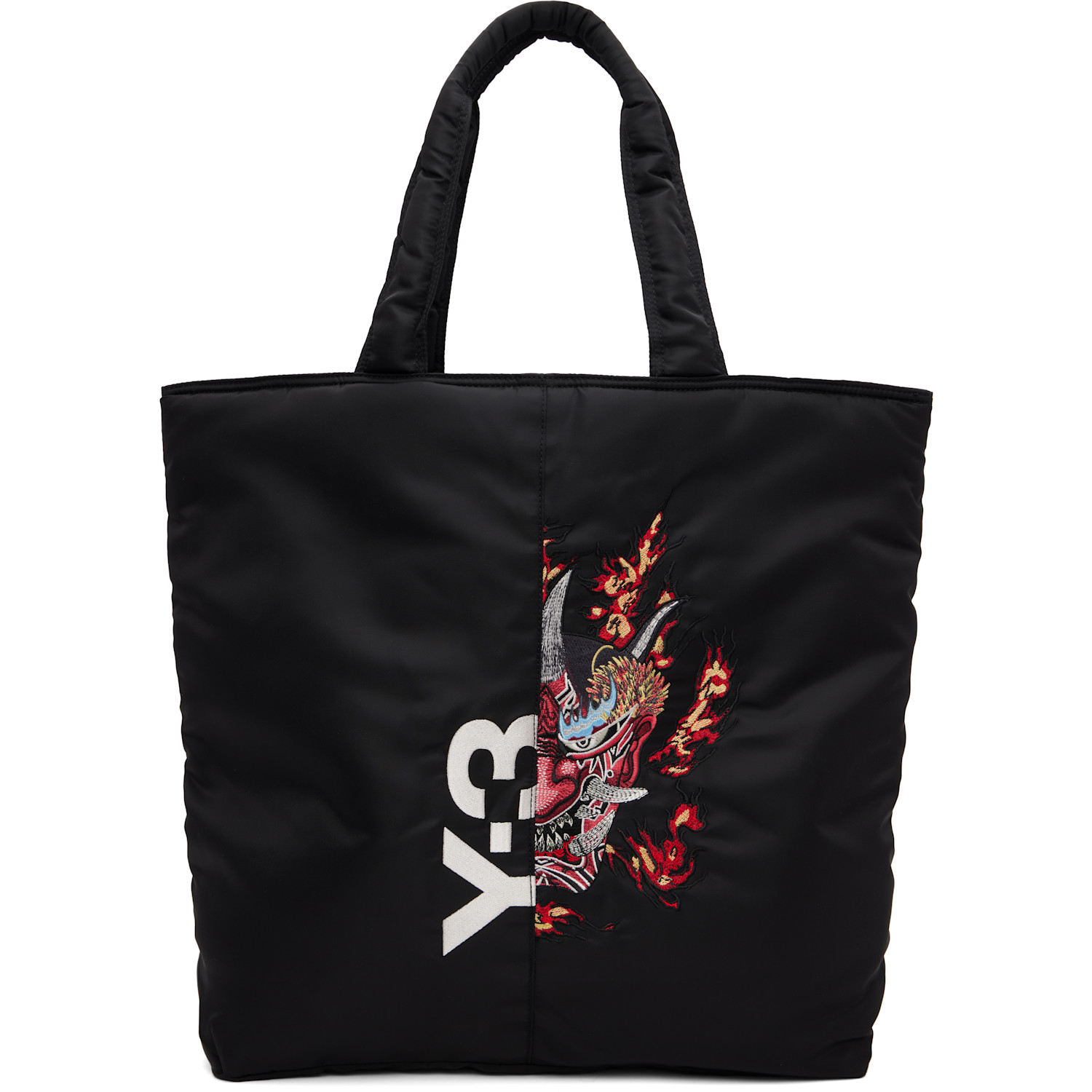 Y-3 Black Graphic Tote