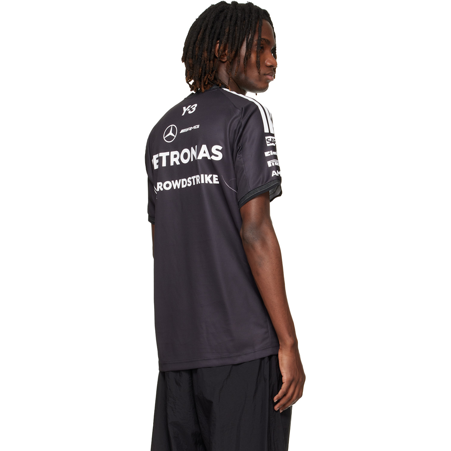 Y-3 Black Mercedes-amg F1 Edition Driver T-shirt 