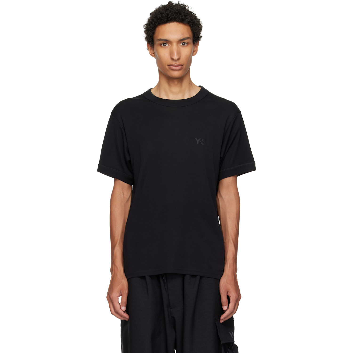Y-3 Black Slim Short Sleeve T-shirt