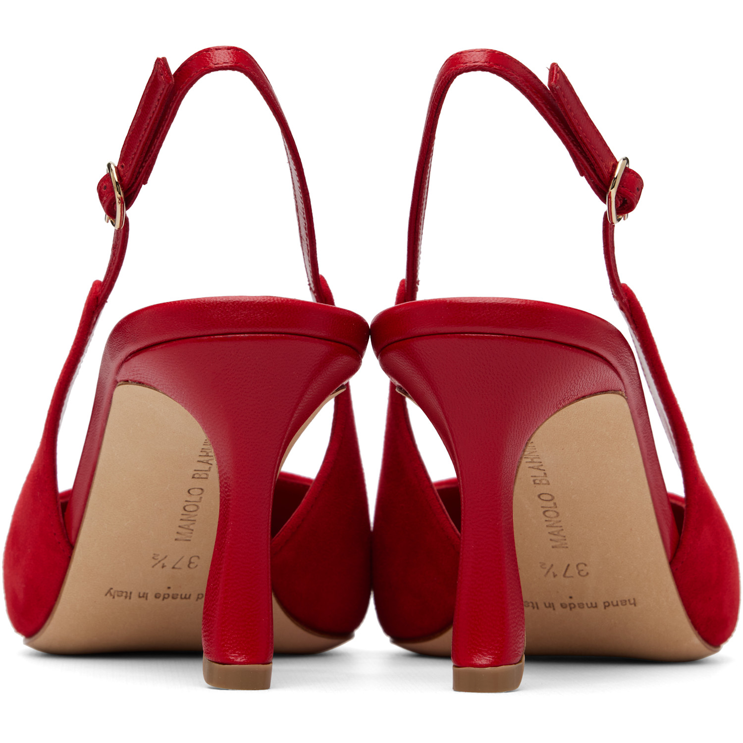  Manolo Blahnik Red Alexapla Heels 