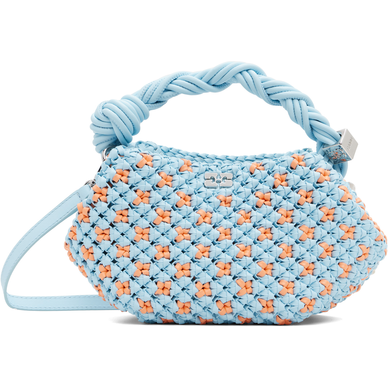 GANNI Blue Mini Bou Bag