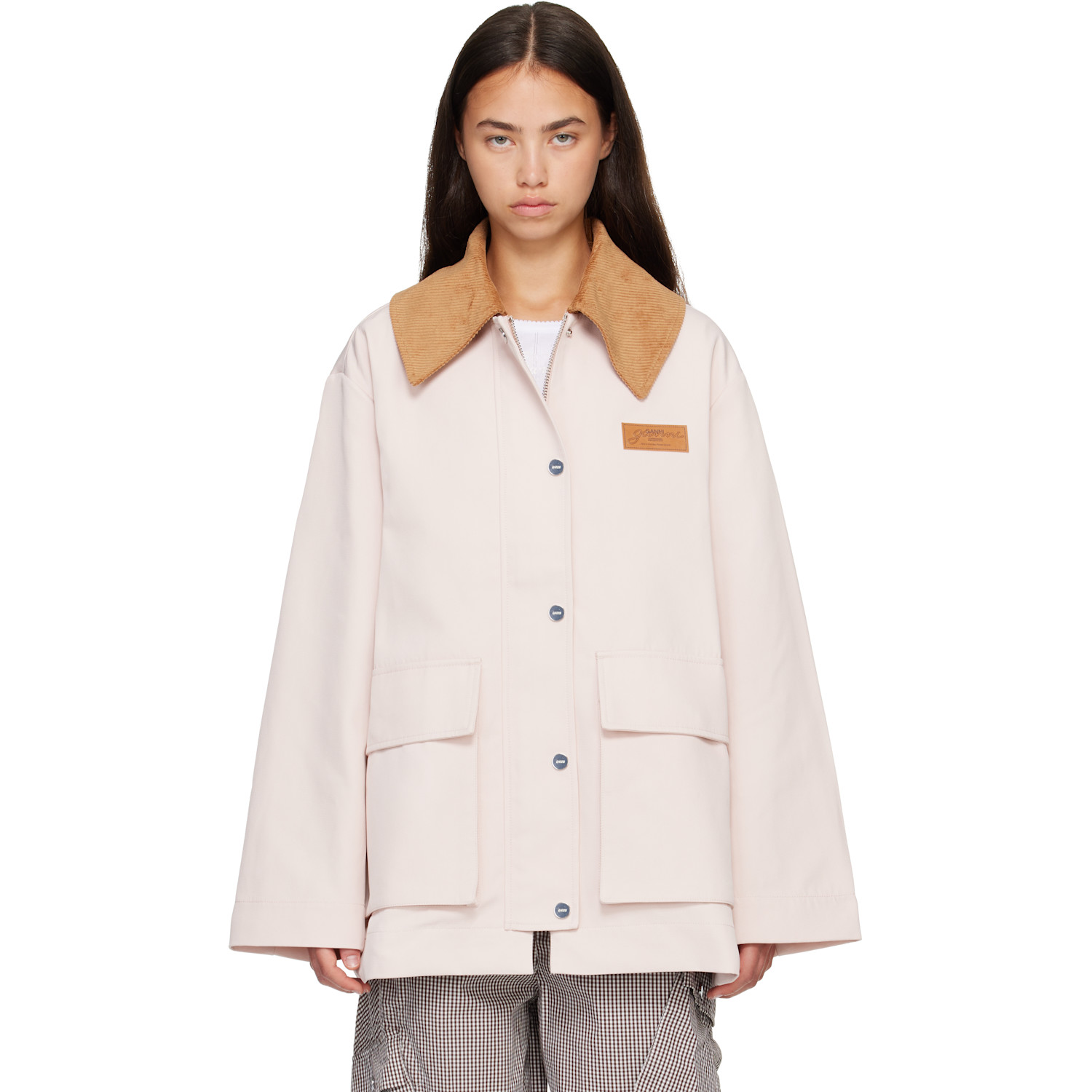 GANNI Pink Twill Jacket