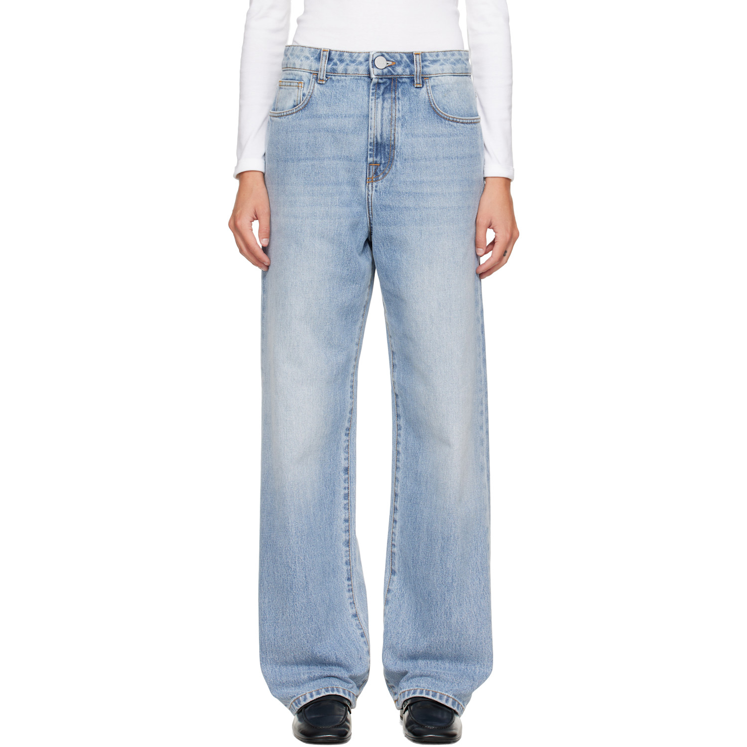 Róhe Blue Bruun Signature Baggy Jeans