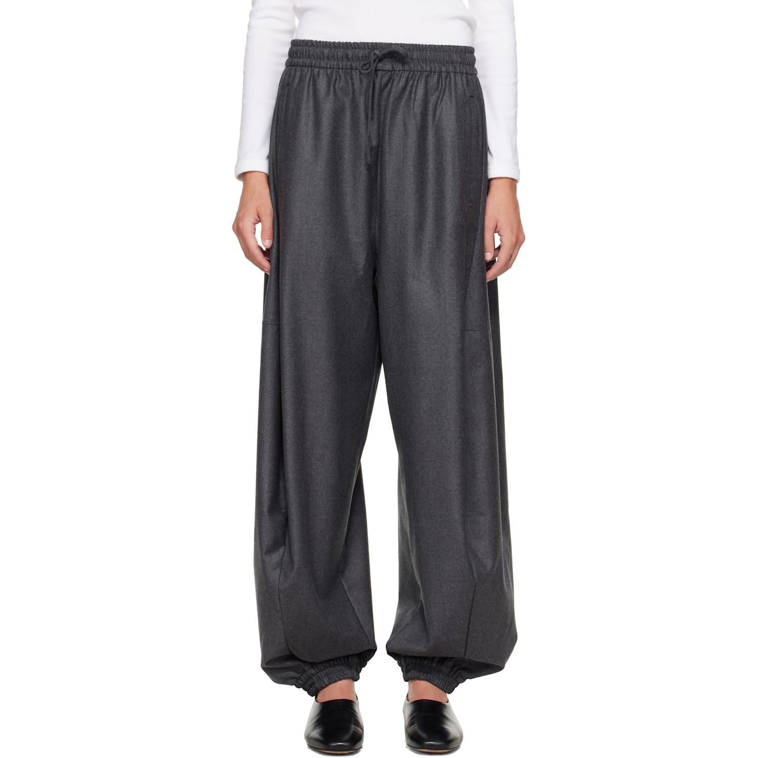 Róhe Gray Balloon Track Pants