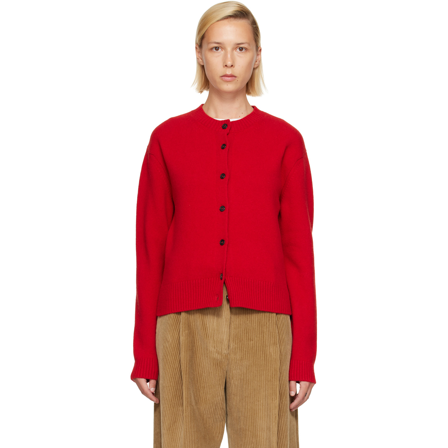 Róhe Red Classic Cardigan