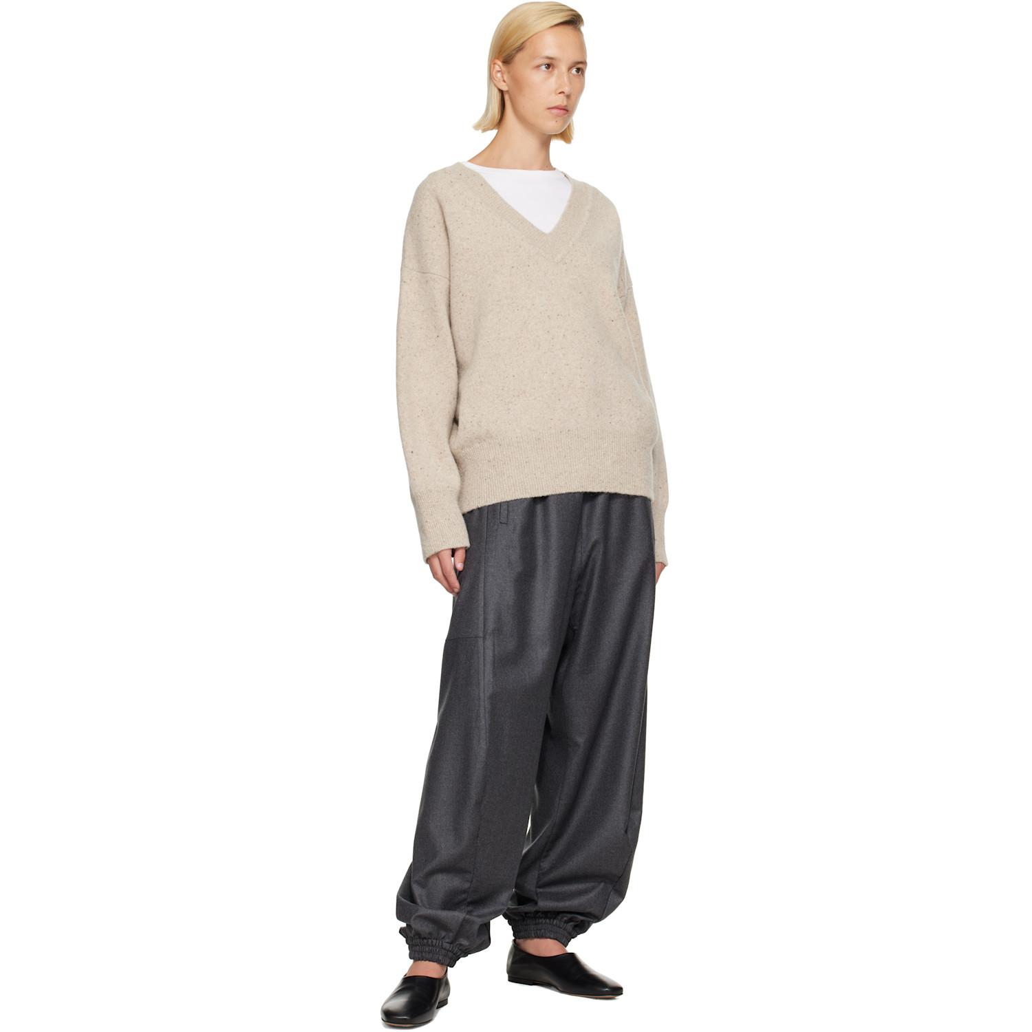 Rohe Wool-blend Classic Mouline Sweater In Neutral