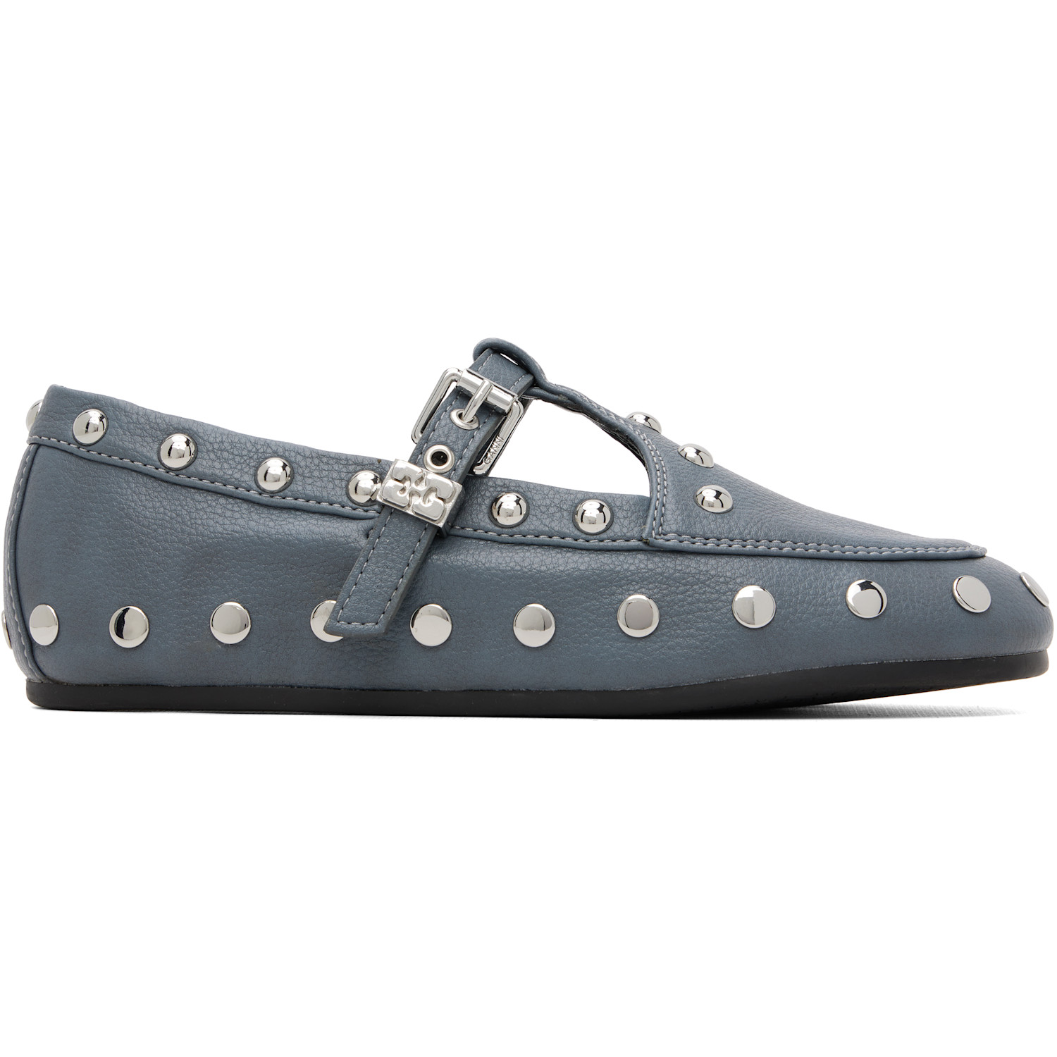 GANNI Blue Mary Jenny Flats