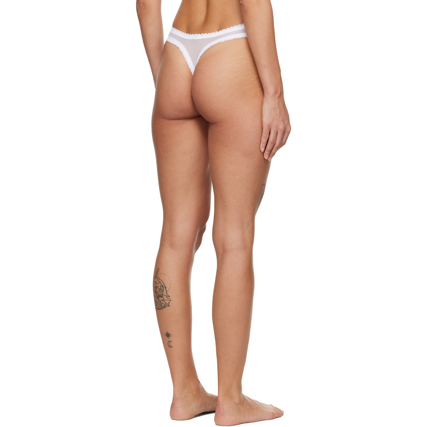  Fruity Booty White Moss Thong 