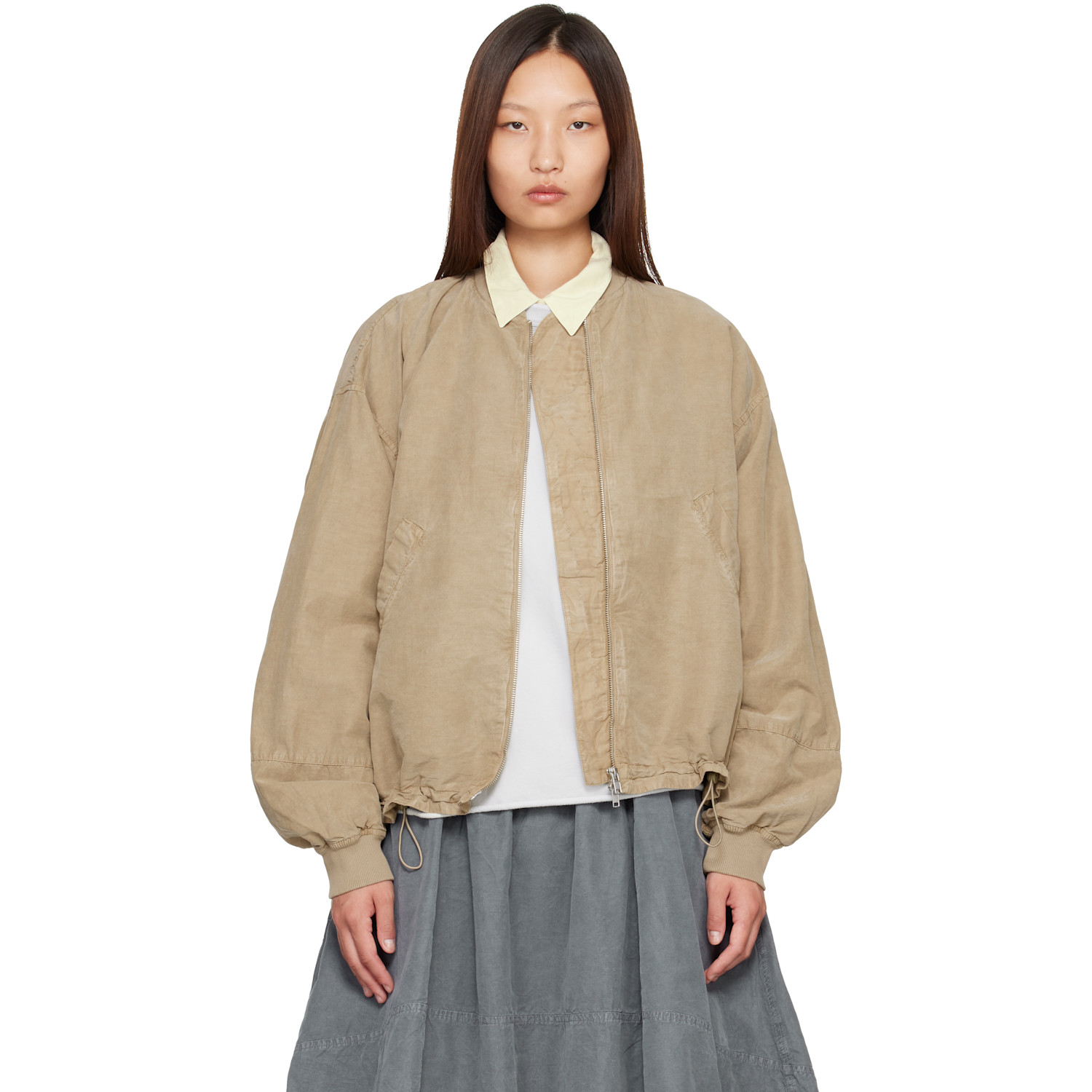 YMC Beige Basement Bomber Jacket
