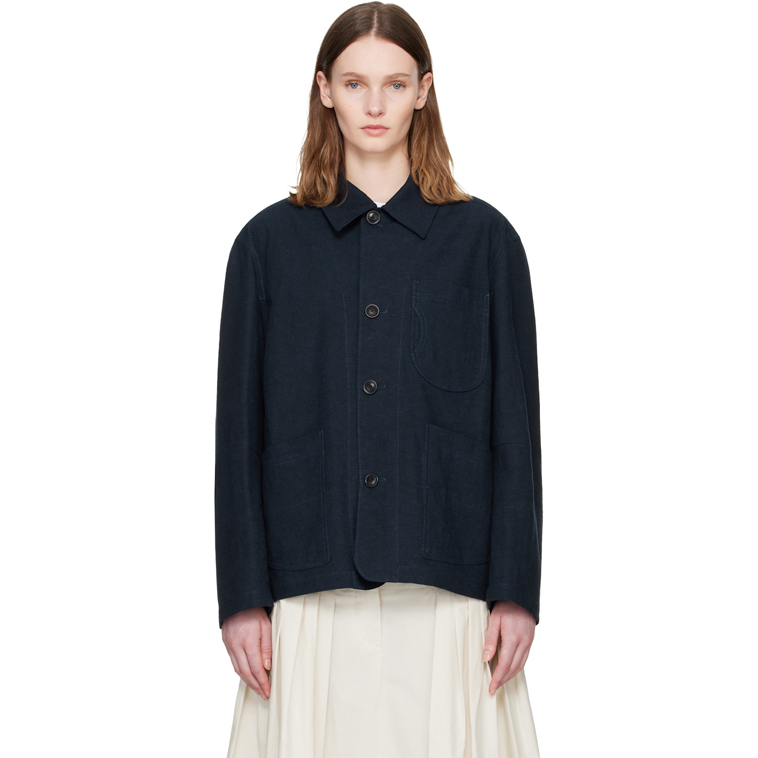 YMC Navy Construction Jacket