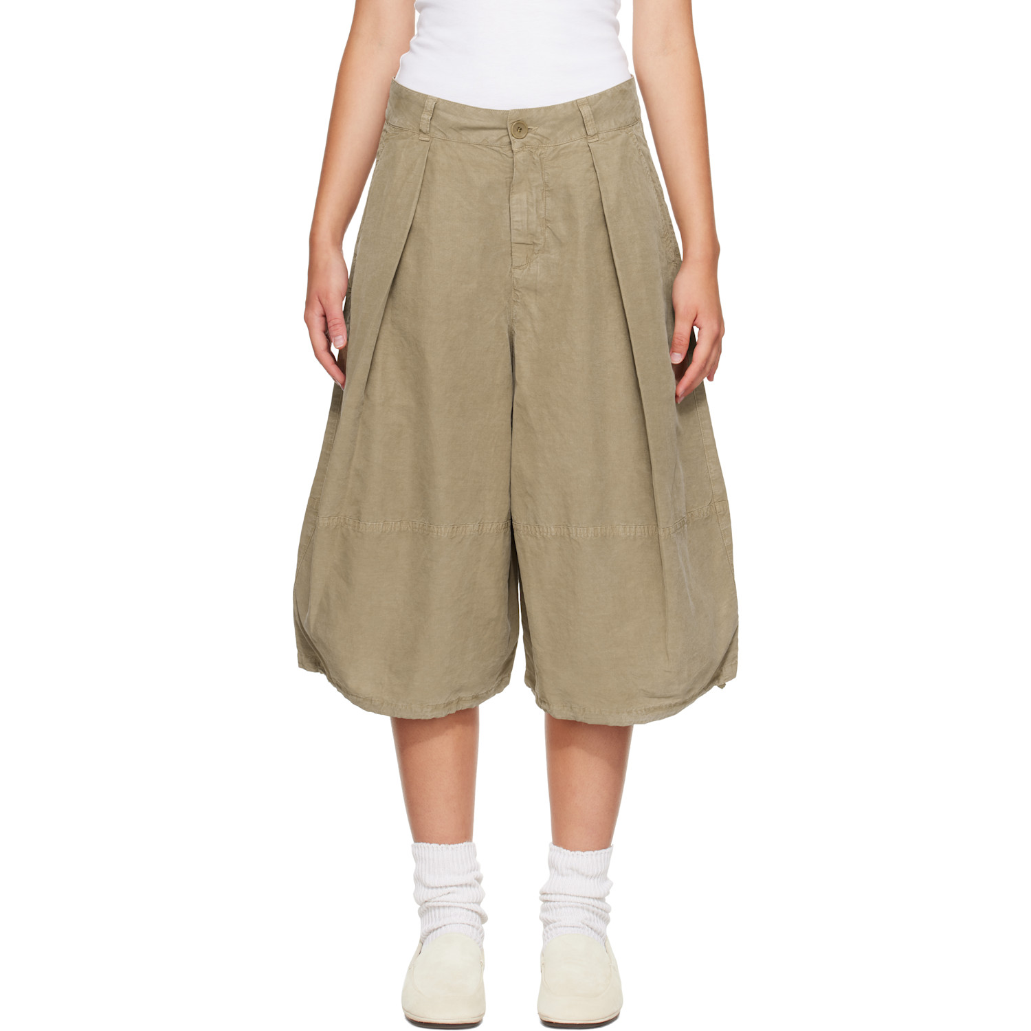 YMC Beige Salba Shorts