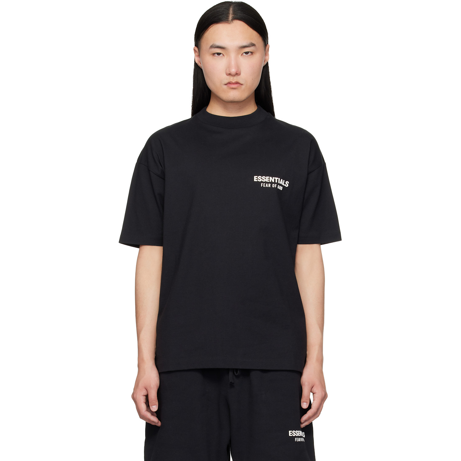 Essentials ブラック Classic Tシャツ In Vintage Black