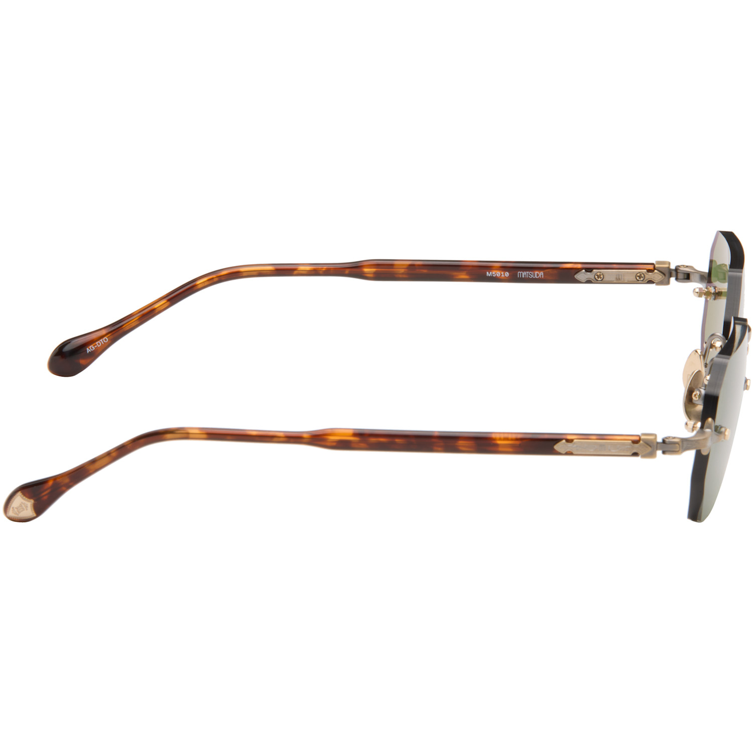  Matsuda Gold & Brown M5010 Sunglasses 
