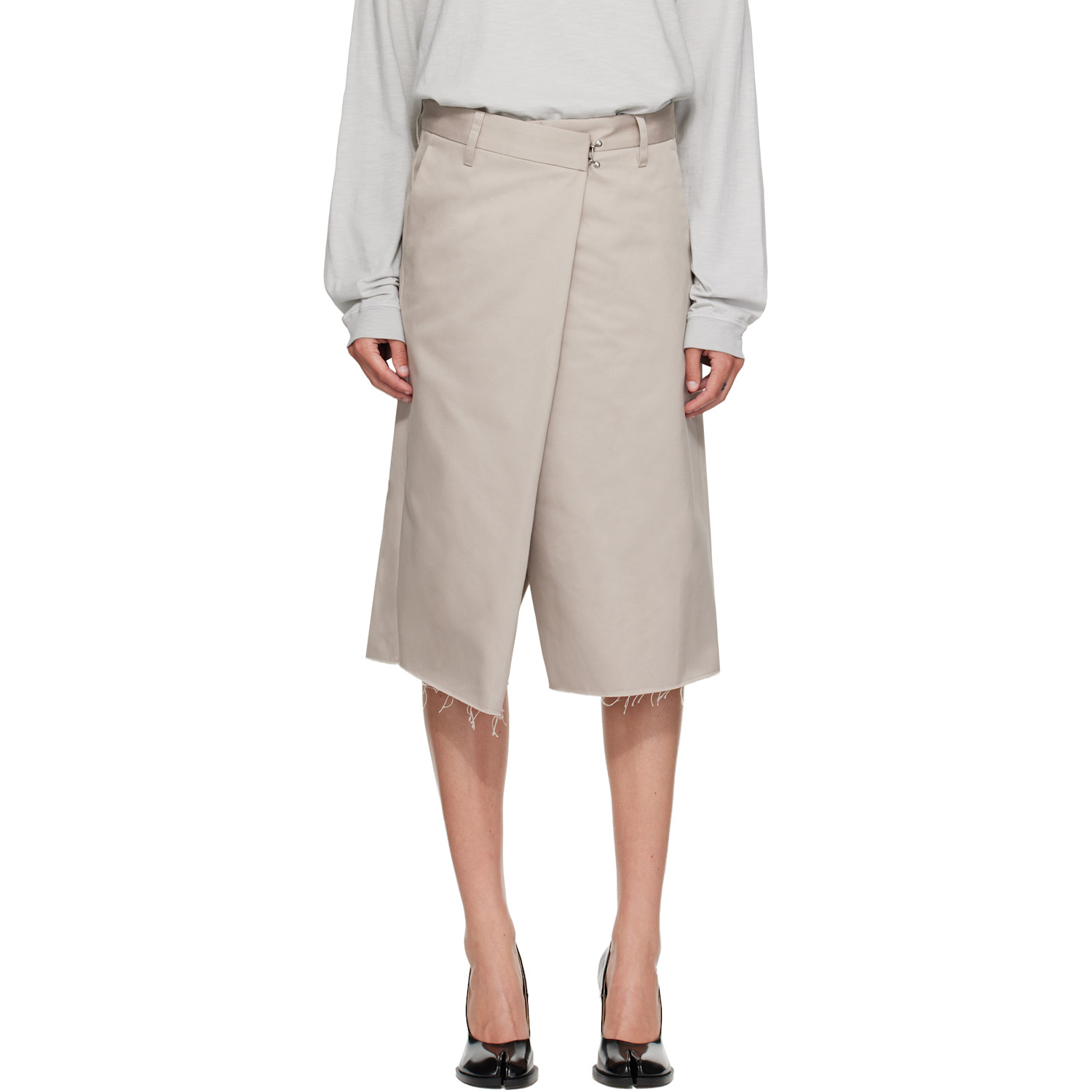 Maison Margiela Gray Wrap Shorts