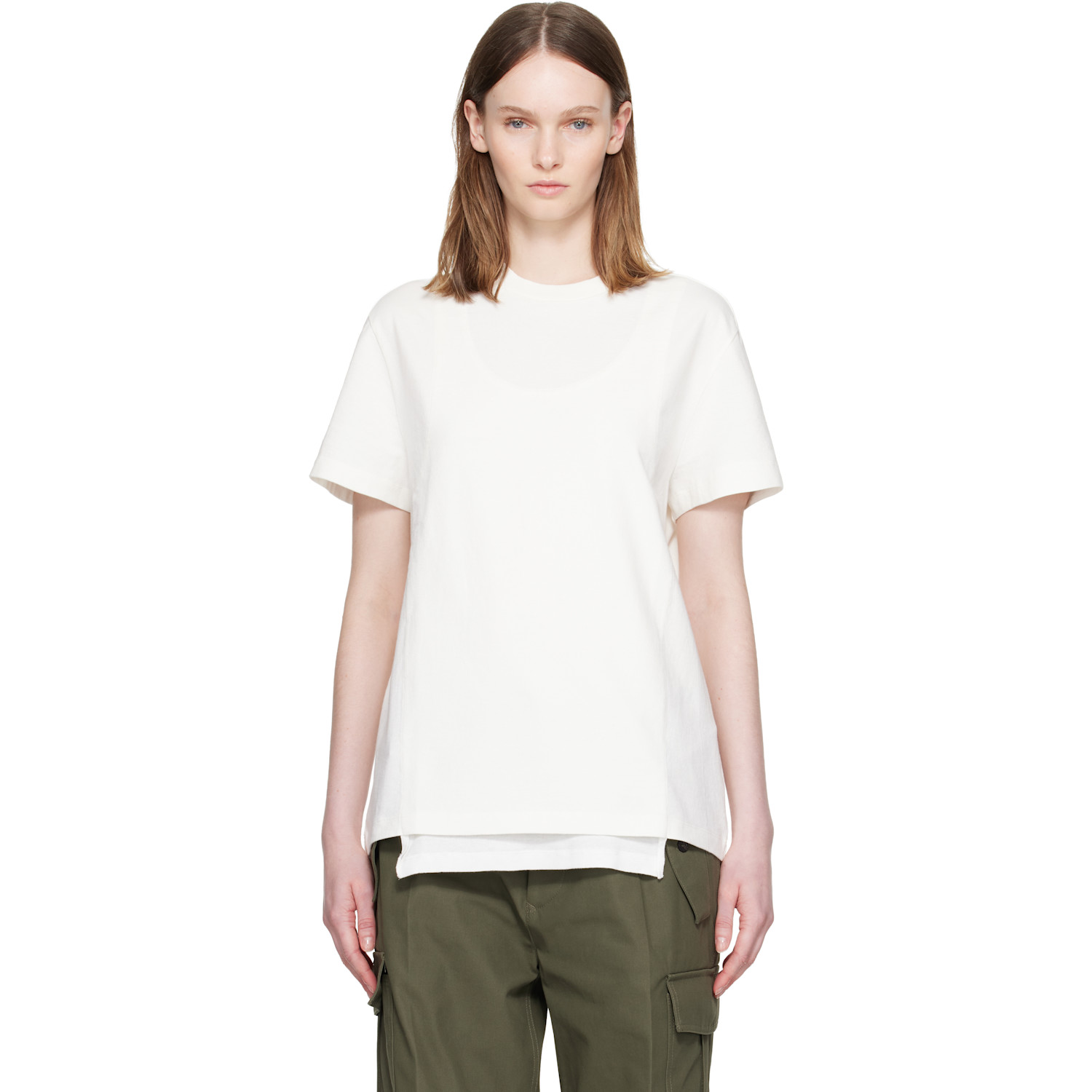 Maison Margiela White Double Layered T-Shirt