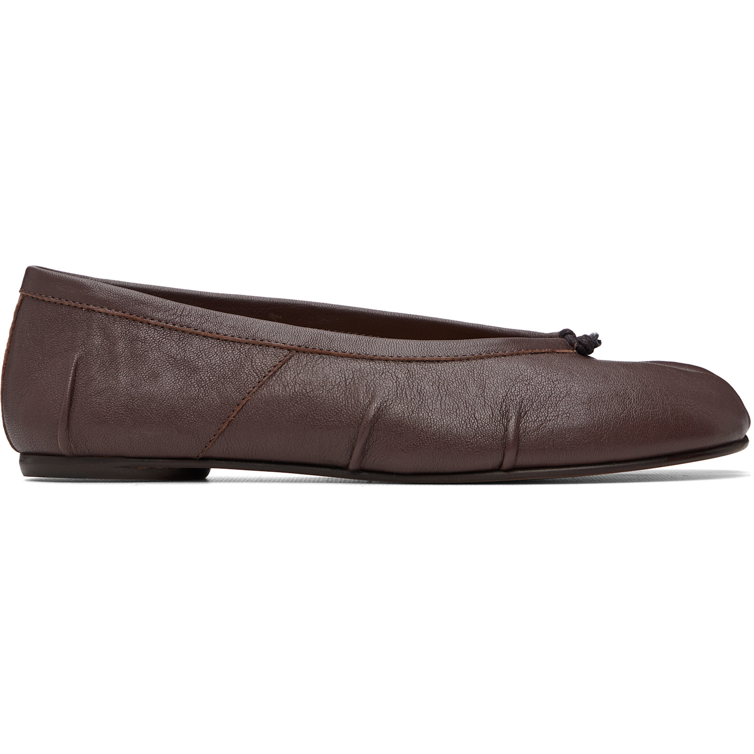 Maison Margiela Brown Tabi Ballerina Flats