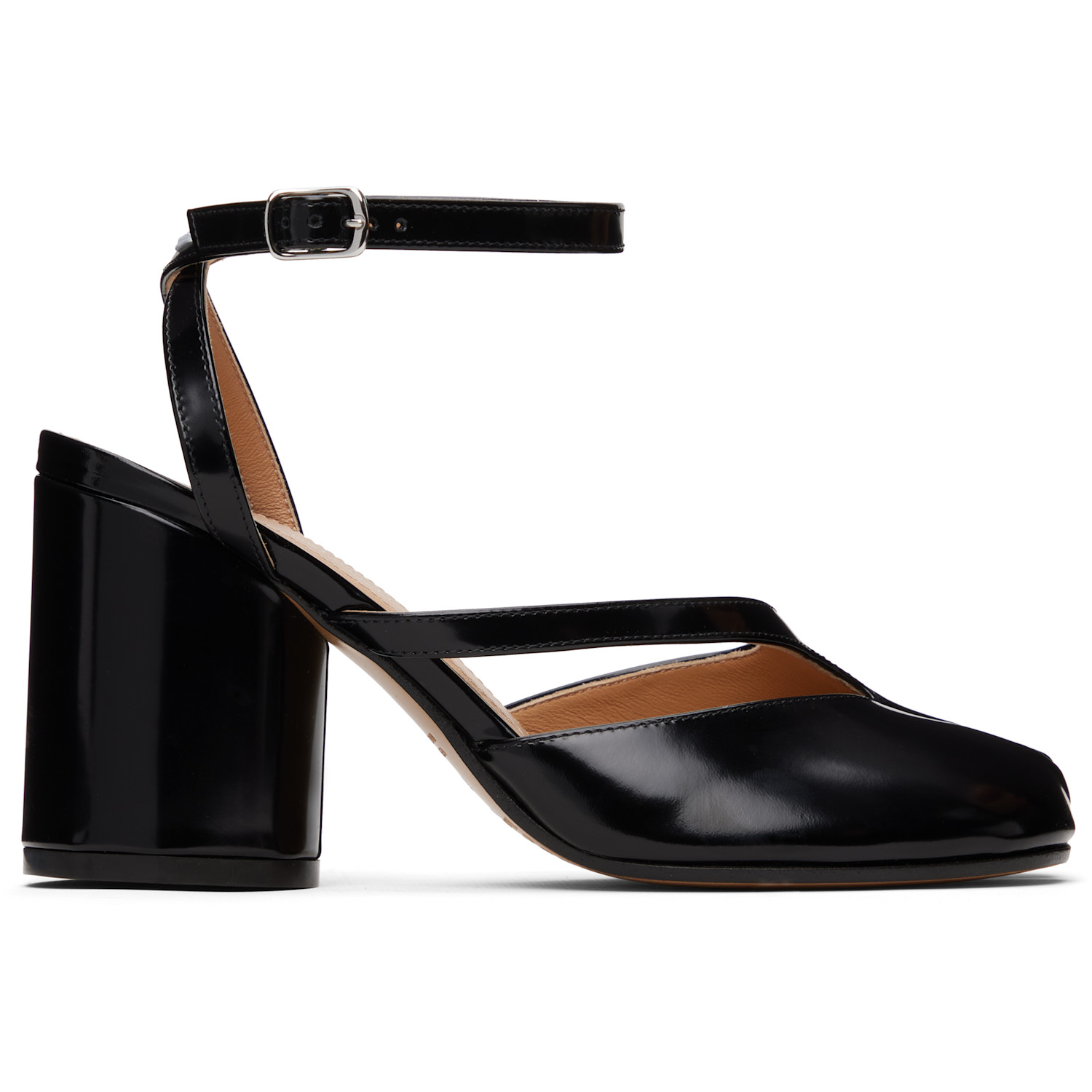 Maison Margiela Black Tabi Pump Heeled Sandals