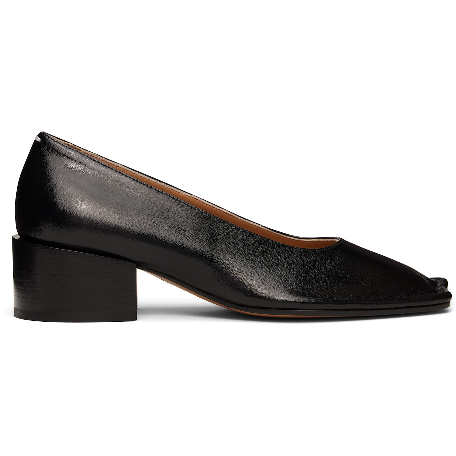Maison Margiela Black Piped Pump Heels