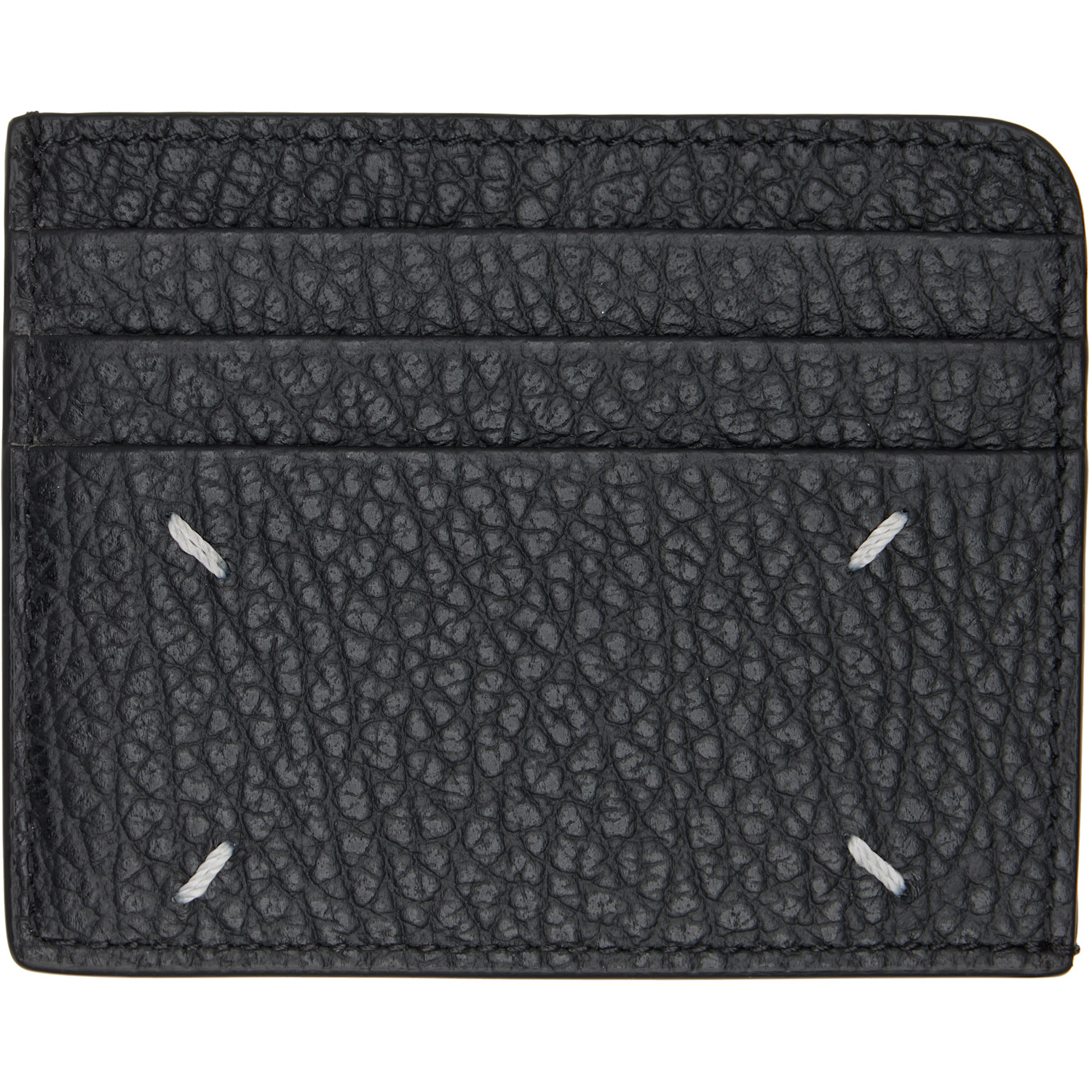 Maison Margiela Black Four Stitches Card Holder