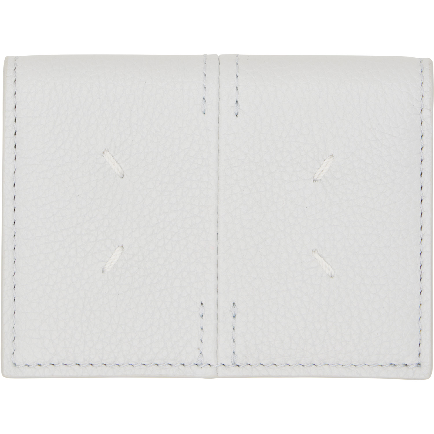 Maison Margiela Gray Leather Card Holder