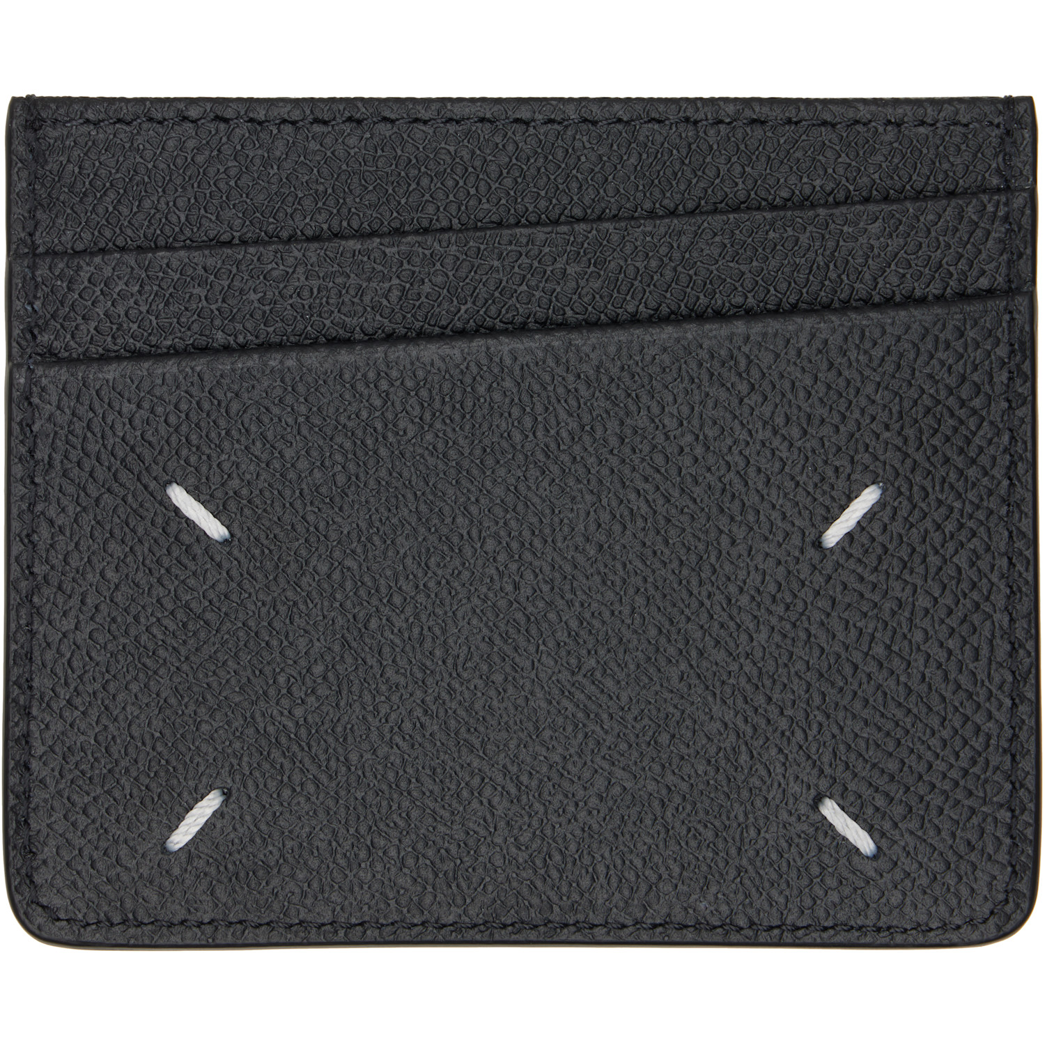 Maison Margiela Black Four Stitches Card Holder