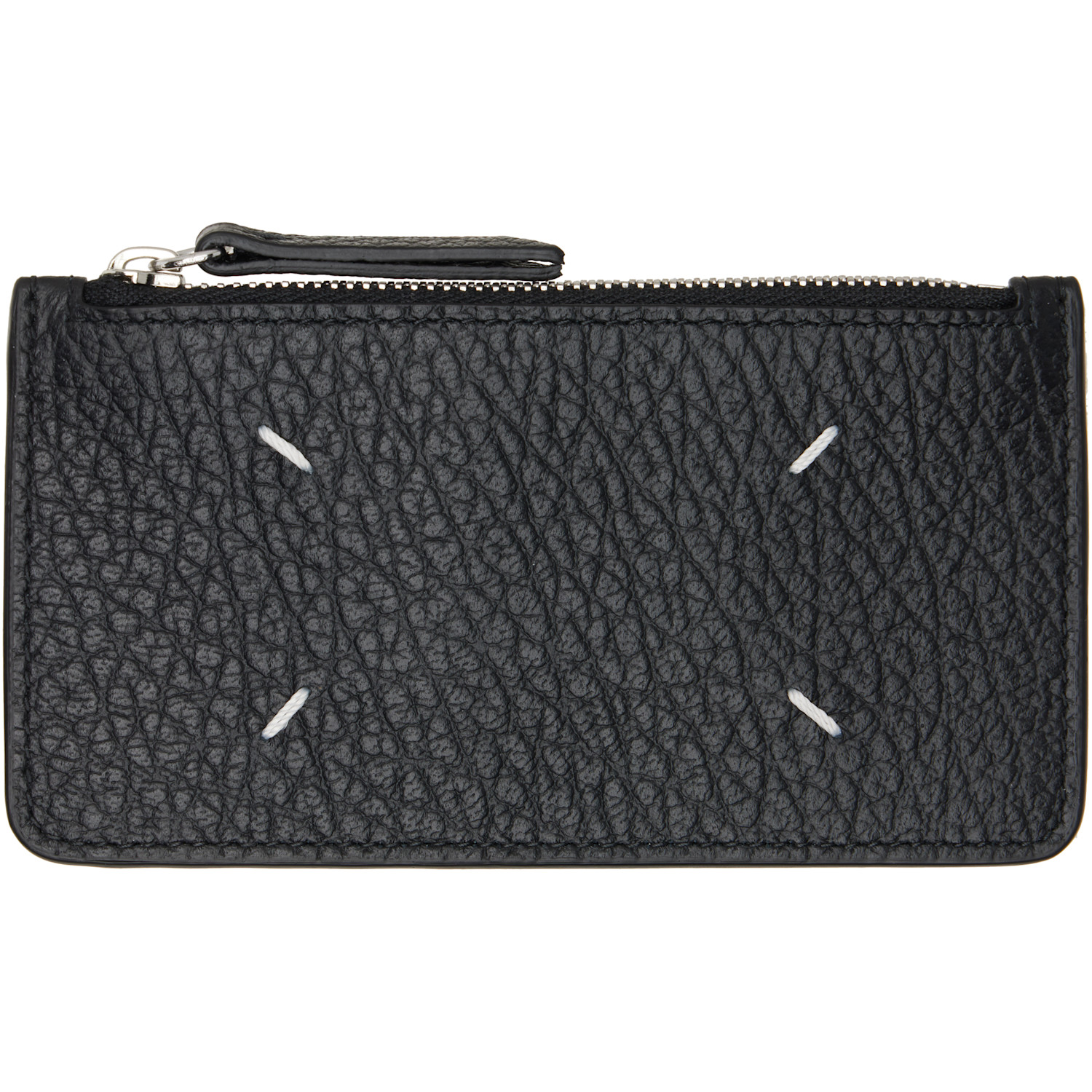 Maison Margiela Black Four Stitches Card Holder