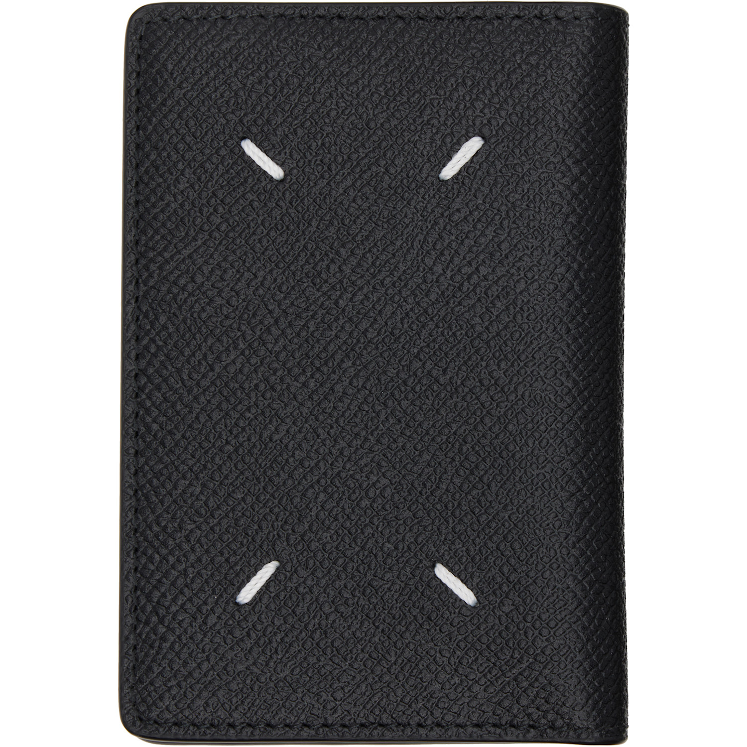 Maison Margiela Black Four Stitches Card Holder