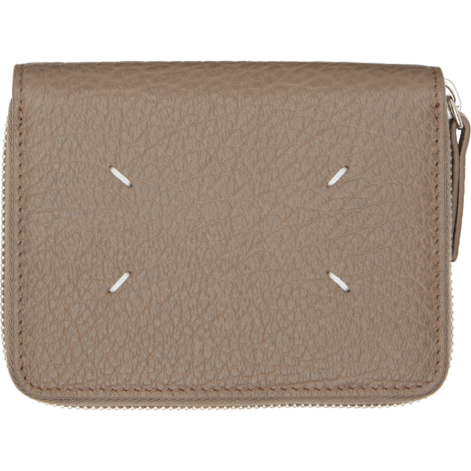 Maison Margiela Taupe Zip Wallet