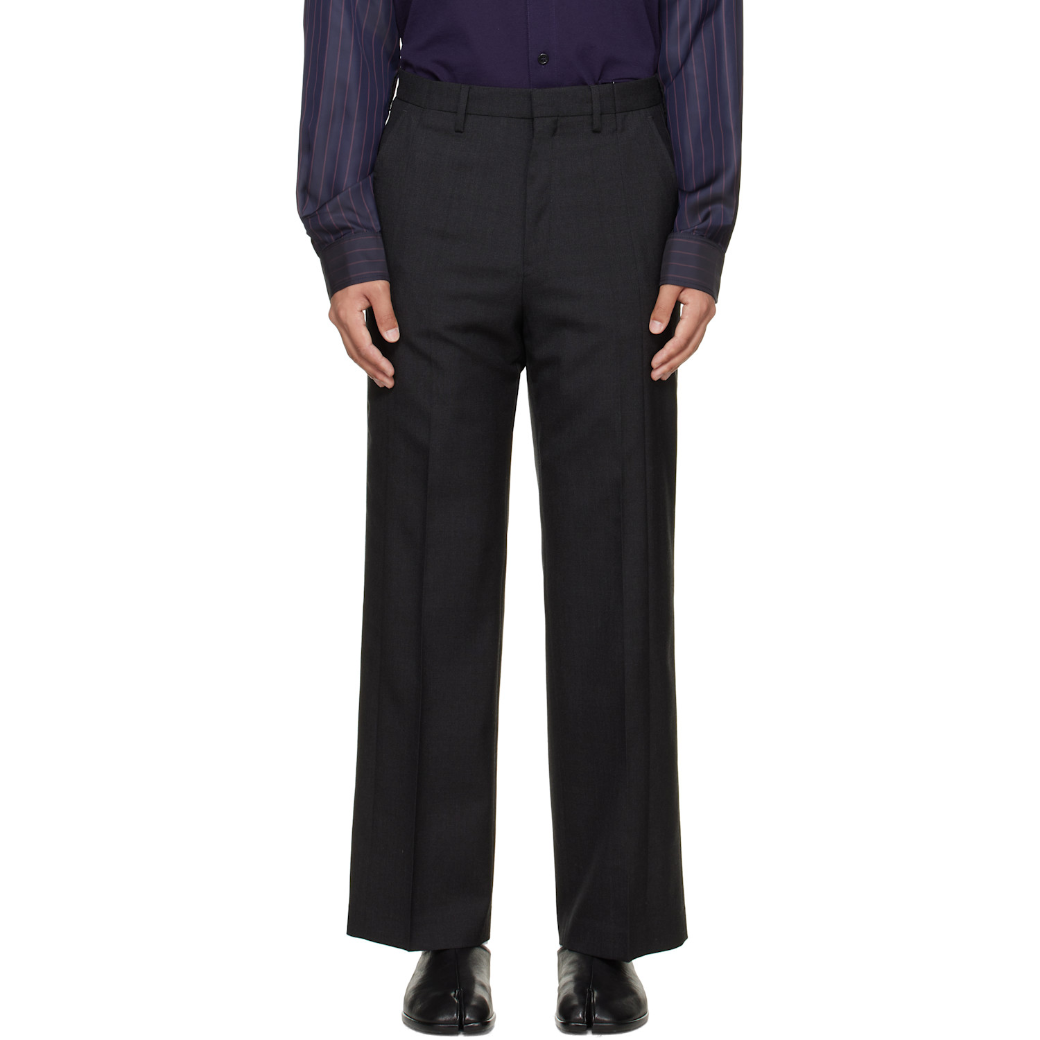 Maison Margiela Gray Regular Tailored Trousers