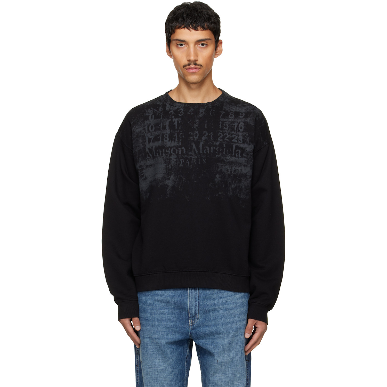 Maison Margiela Black Number Sweatshirt
