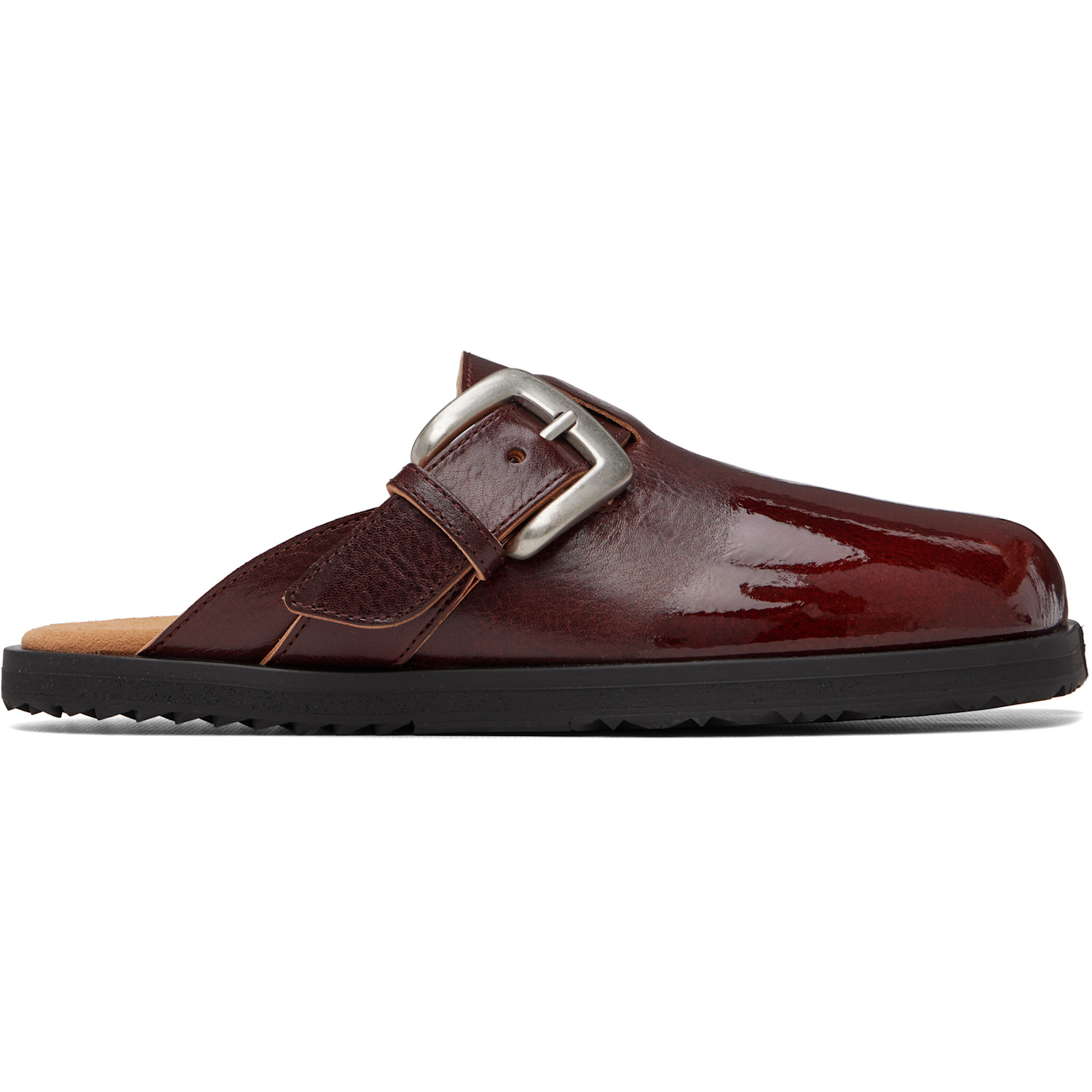 Maison Margiela Burgundy Tabi Daily Mule Loafers