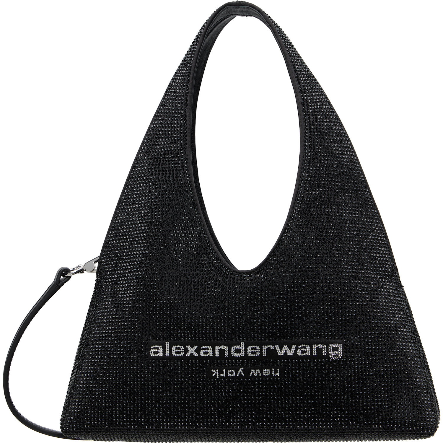 Alexander Wang Black Pike Crystal Mini Bag