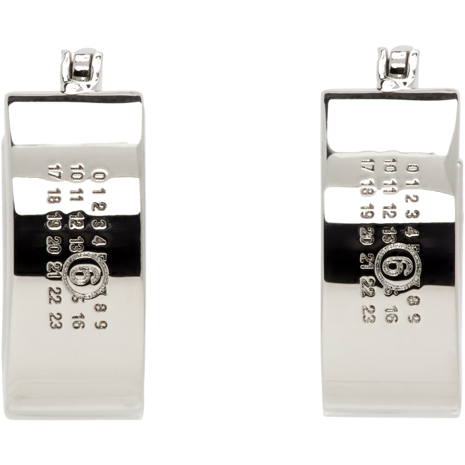 MM6 Maison Margiela Numeric Hoop Earrings