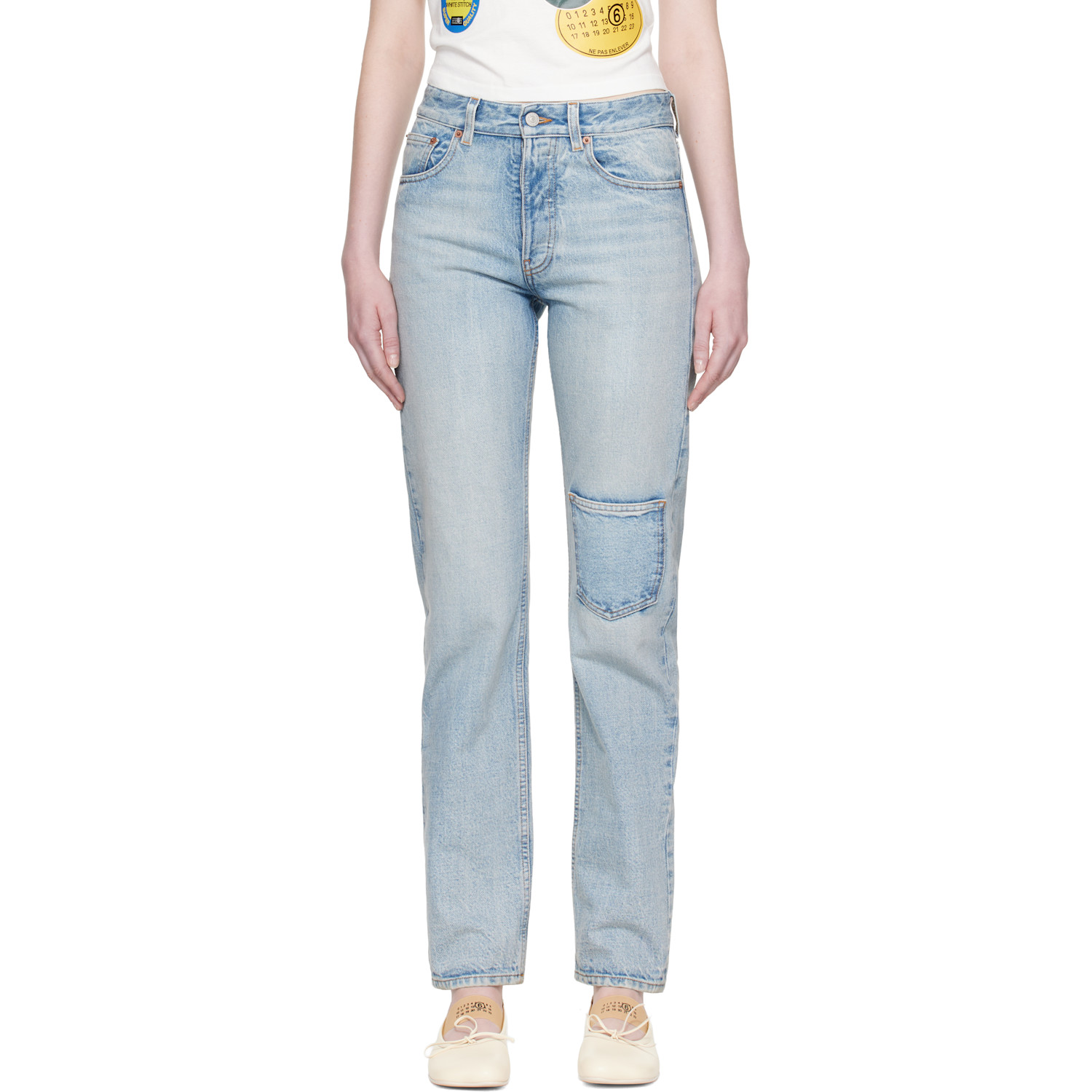 MM6 Maison Margiela Blue Pocket Jeans