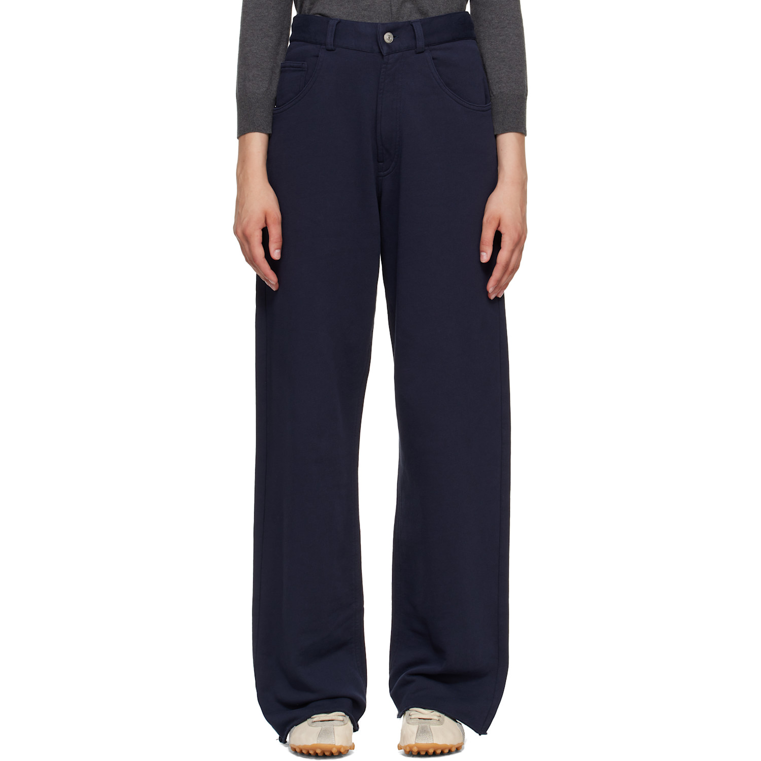 MM6 Maison Margiela Black Cotton Lounge Pants